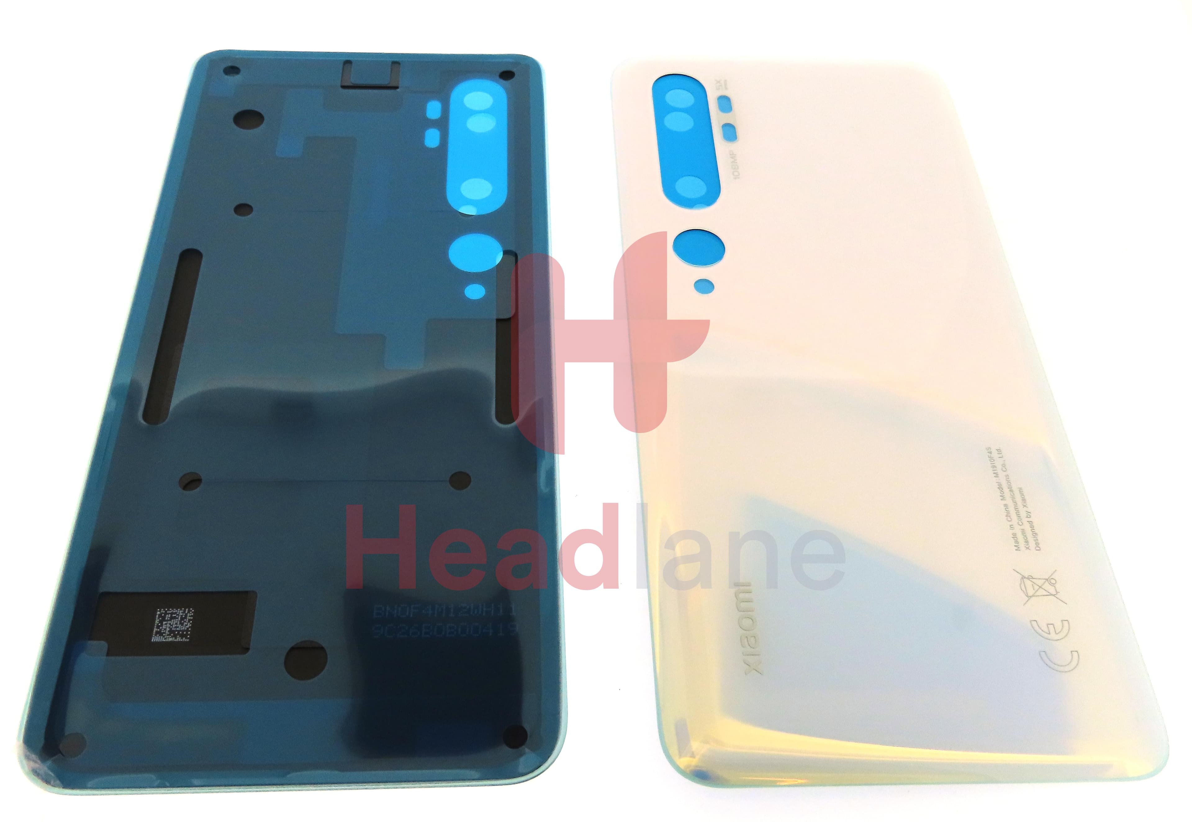 Xiaomi Mi Note 10 / Mi Note 10 Pro  Back / Battery Cover - White - view 3