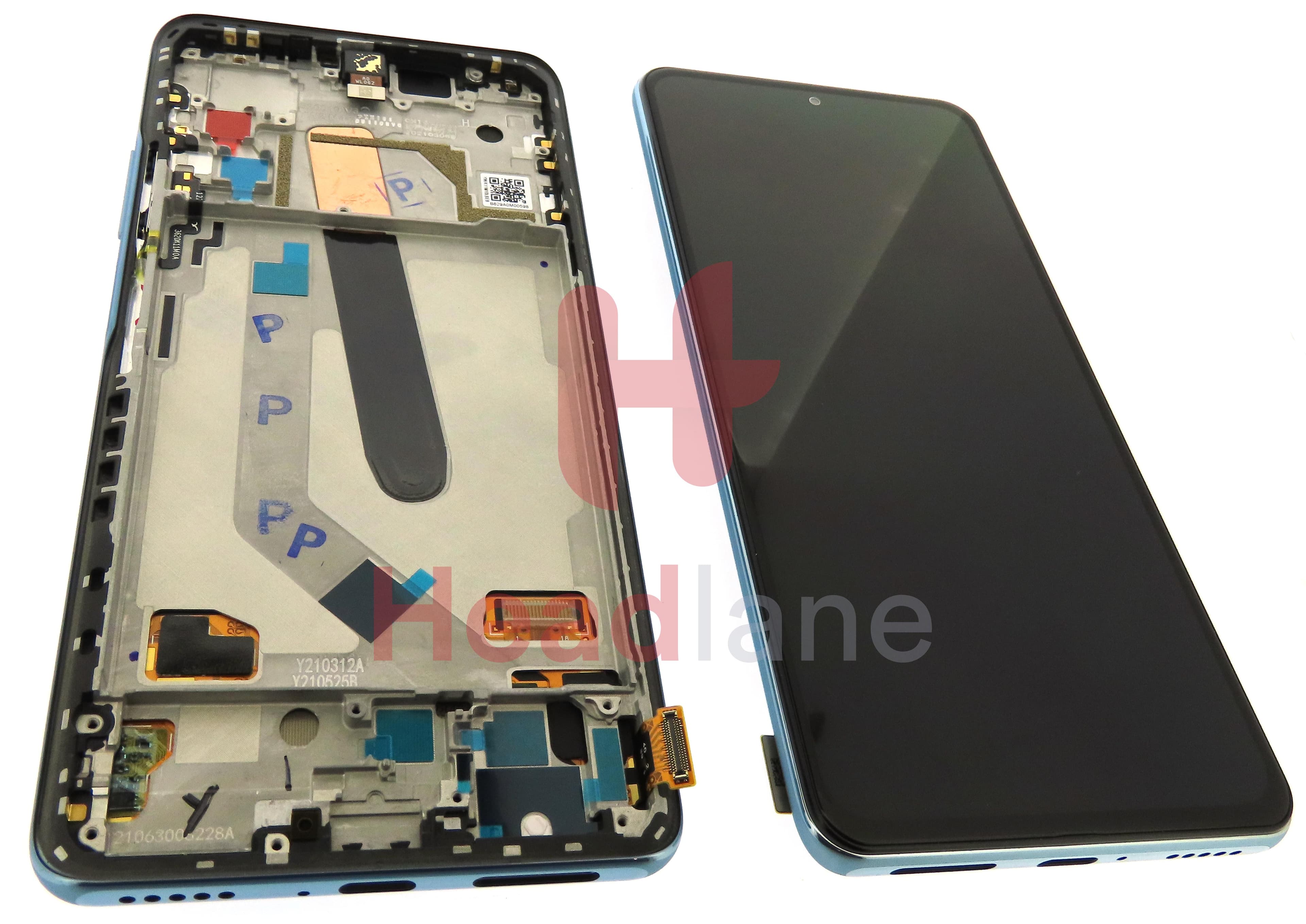 Xiaomi Poco F3 LCD Display / Screen + Touch - Blue - view 2