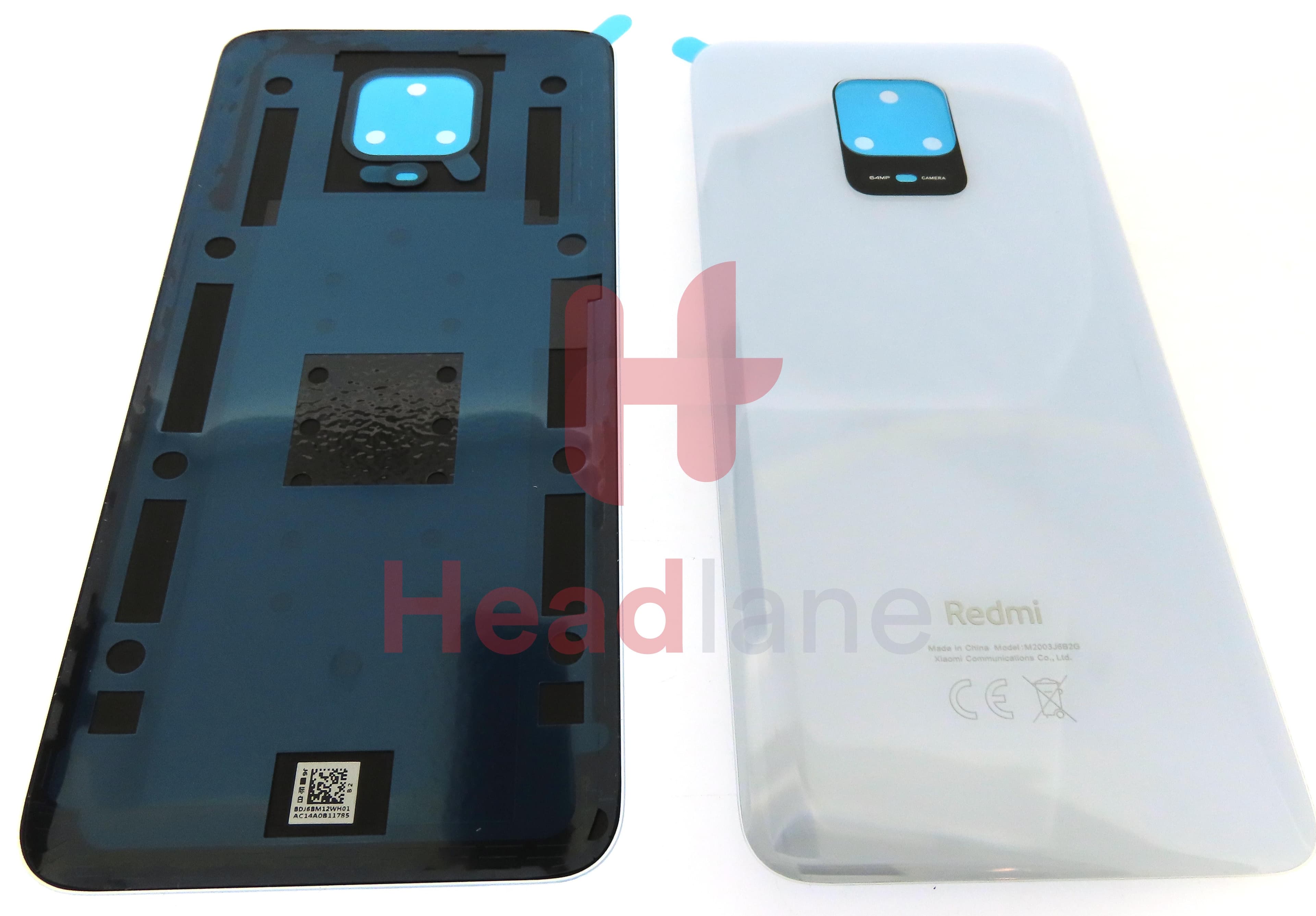 Xiaomi Redmi Note 9 Pro Back / Battery Cover - White - view 3