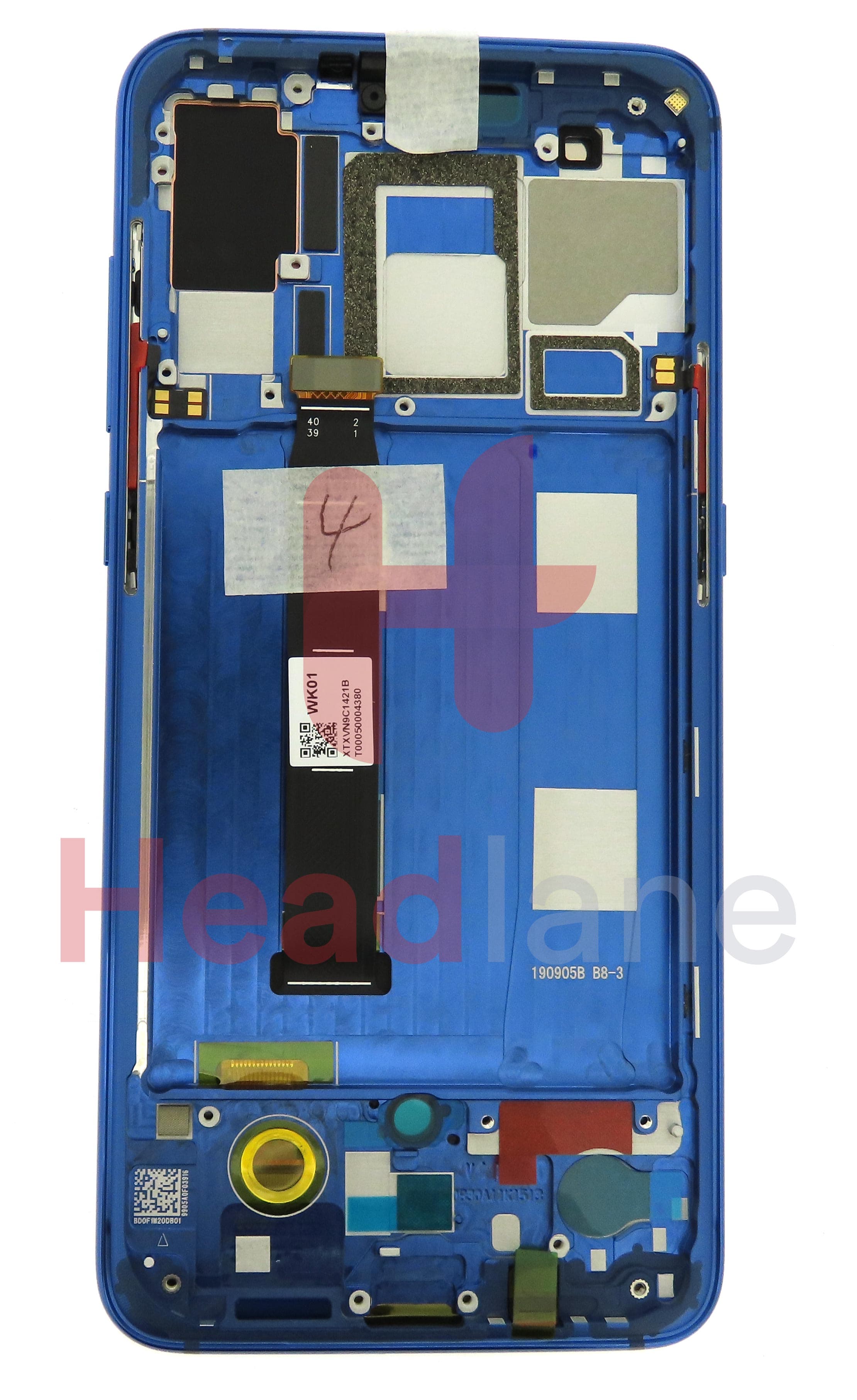 Xiaomi Mi 9 LCD Display / Screen + Touch - Blue - view 2