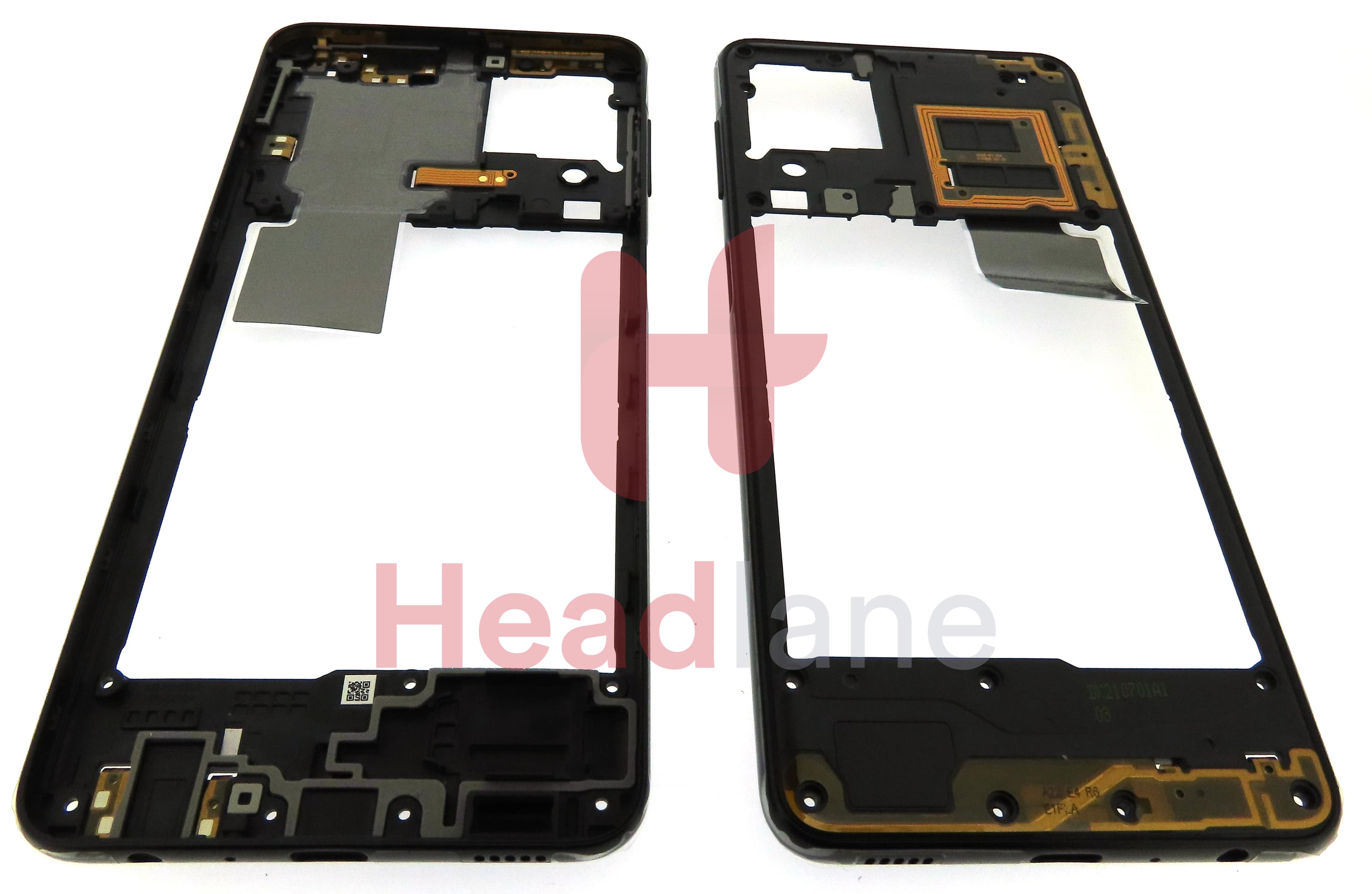 Samsung SM-A225 Galaxy A22 4G Middle Cover / Chassis - Black - view 3