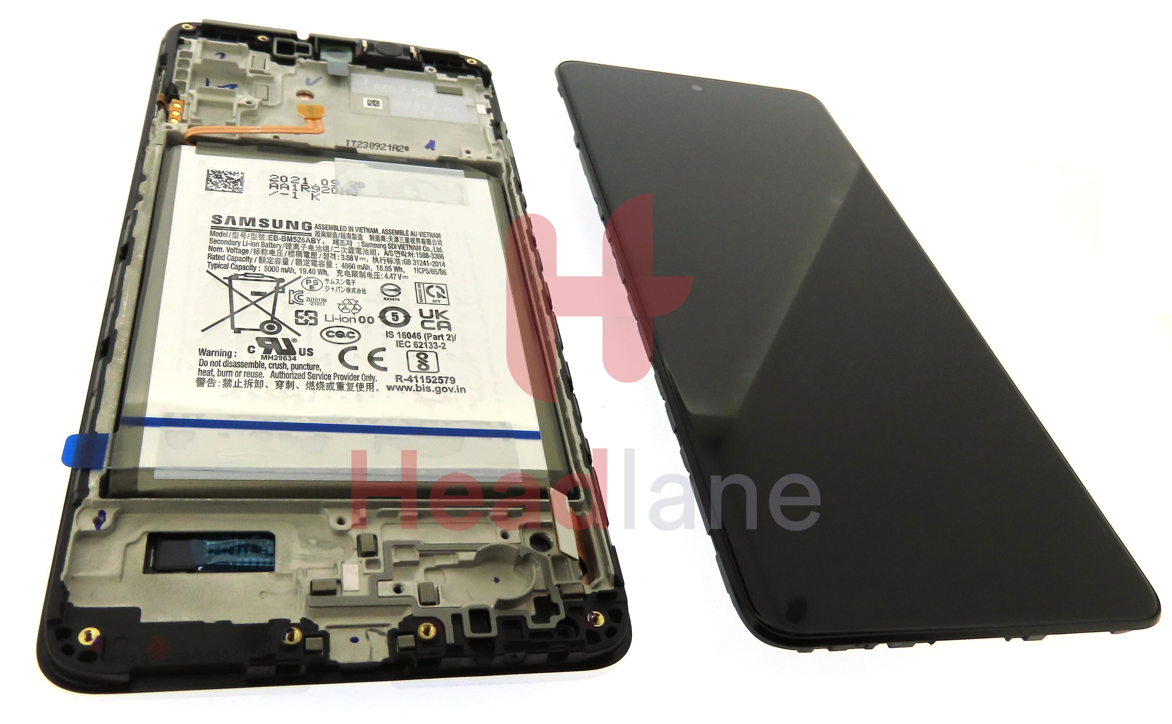 Samsung SM-M526 Galaxy M52 5G LCD Display / Screen + Touch + Battery - view 3