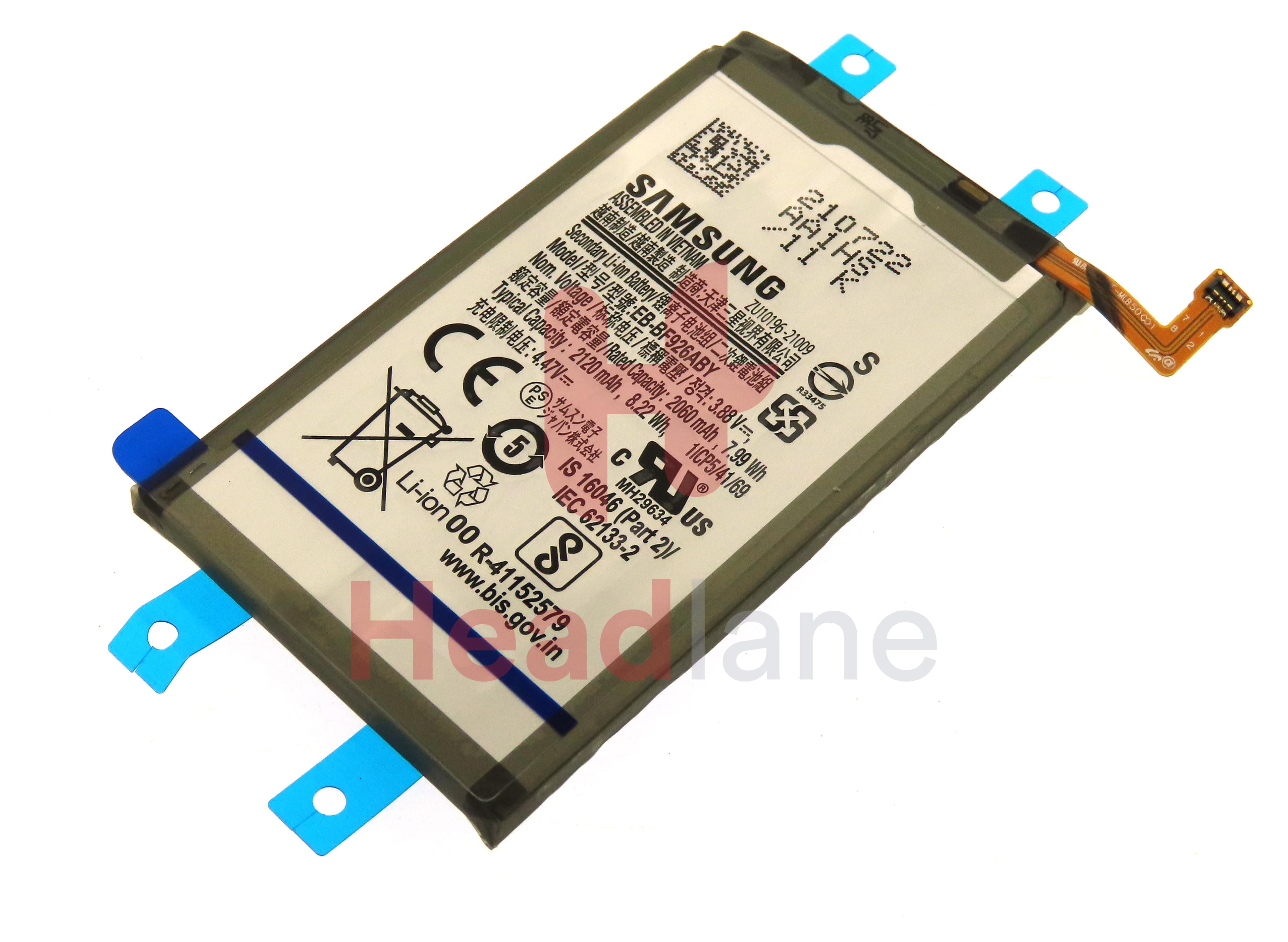 Samsung SM-F926 Galaxy Z Fold3 5G EB-BF926ABY Main Battery (Amperex) - view 2