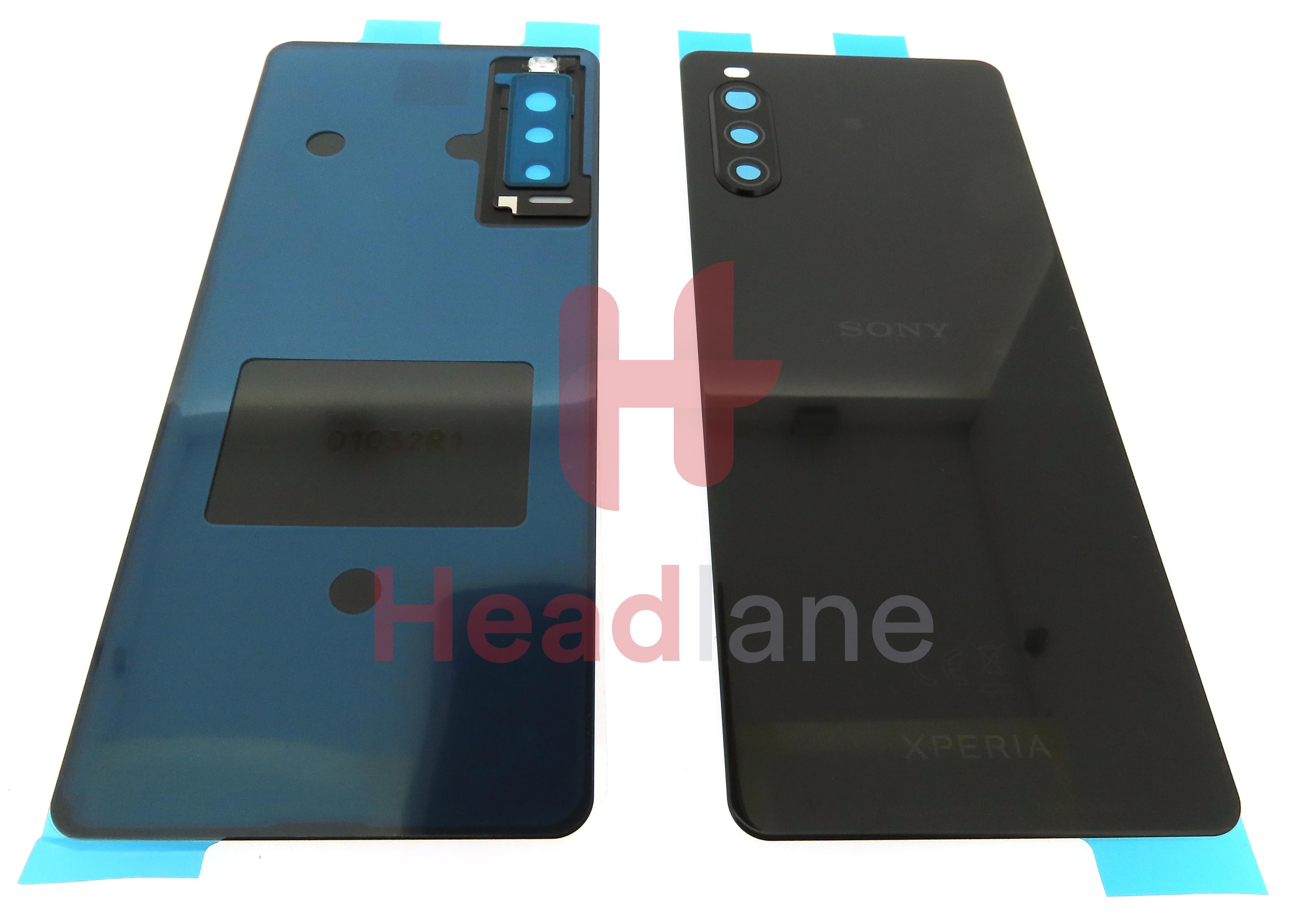 Sony XQ-AU51 Xperia 10 II Back / Battery Cover - Black (Single SIM) - view 3