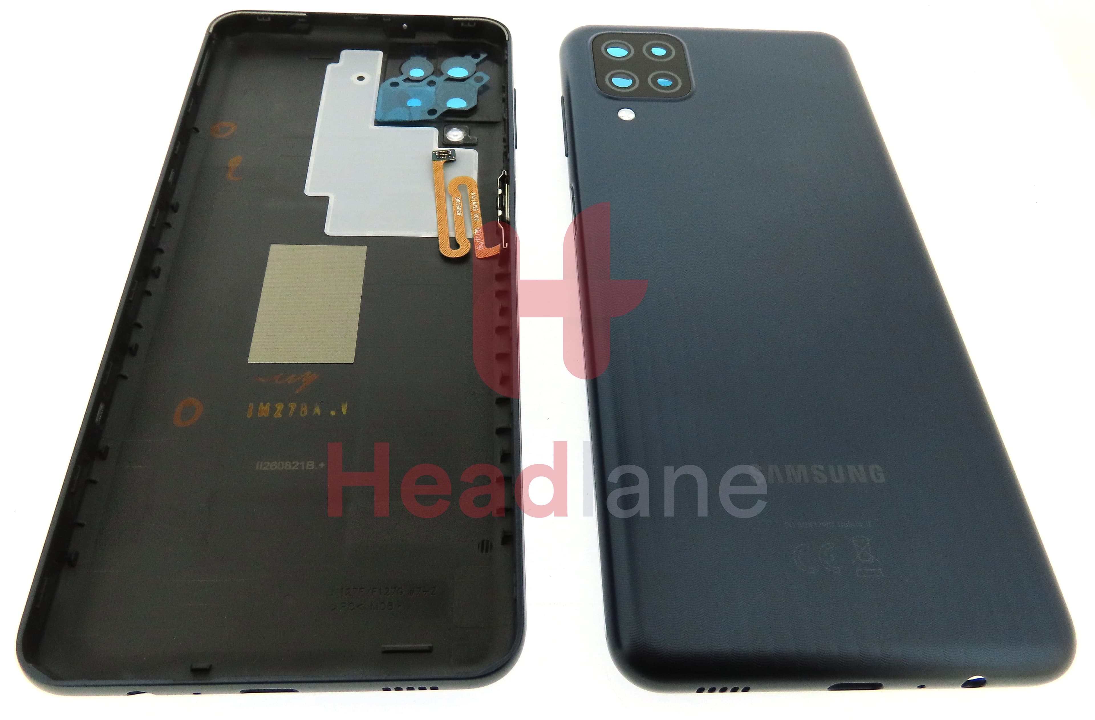 Samsung SM-M127 Galaxy M12 Back / Battery Cover - Black - view 3