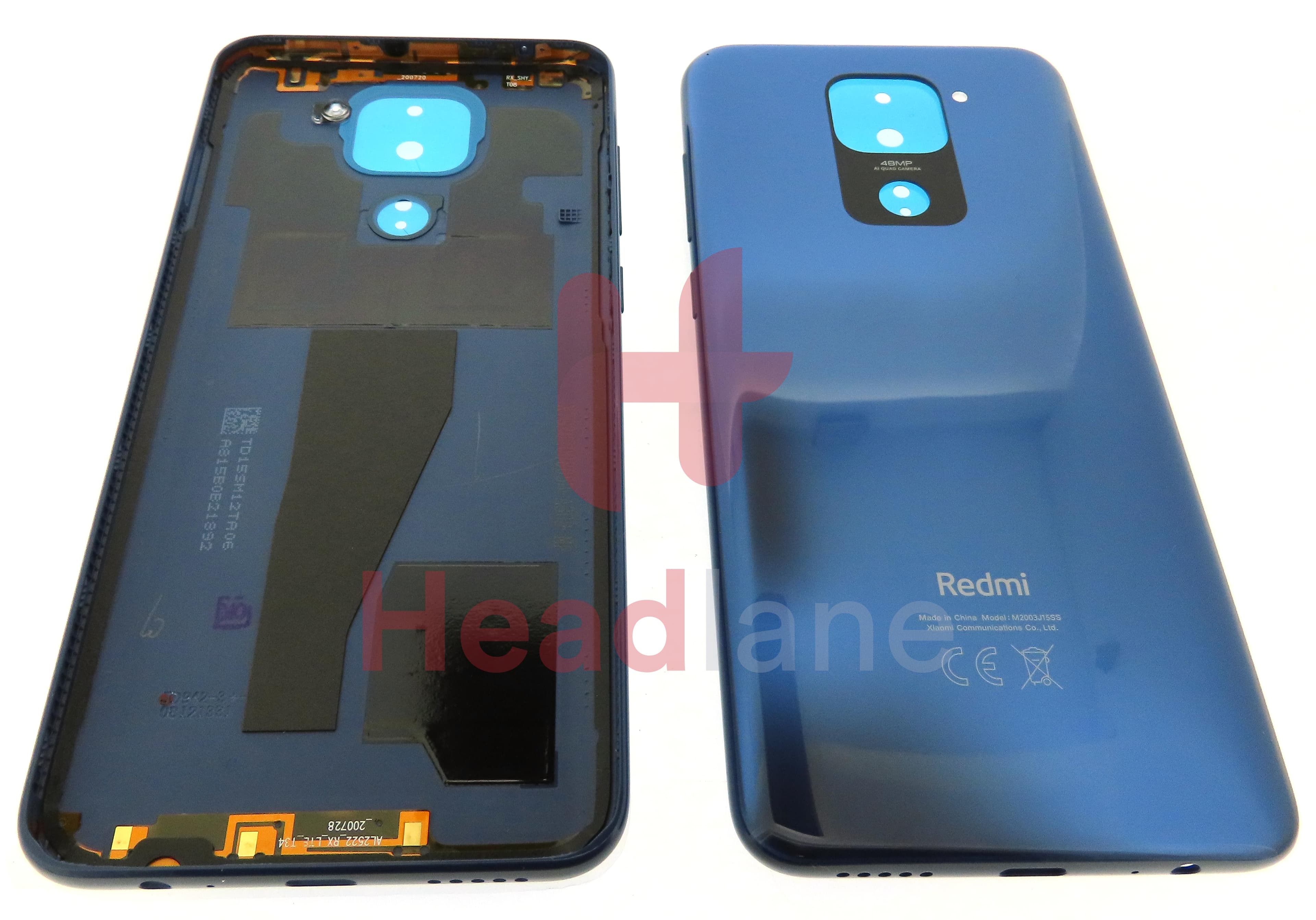 Xiaomi Redmi Note 9 Back / Battery Cover - Blue - view 3