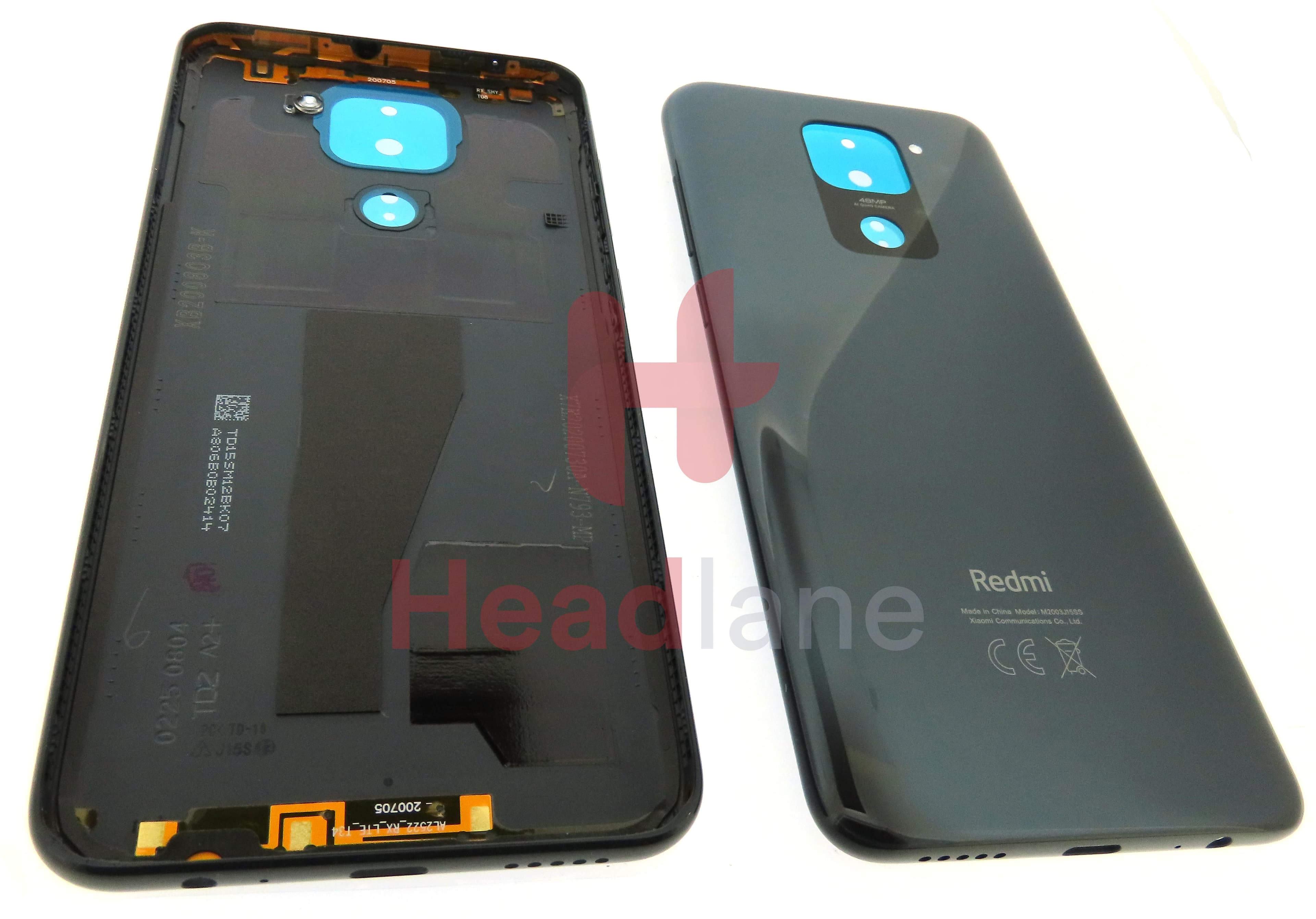 Xiaomi Redmi Note 9 Back / Battery Cover - Black - view 2