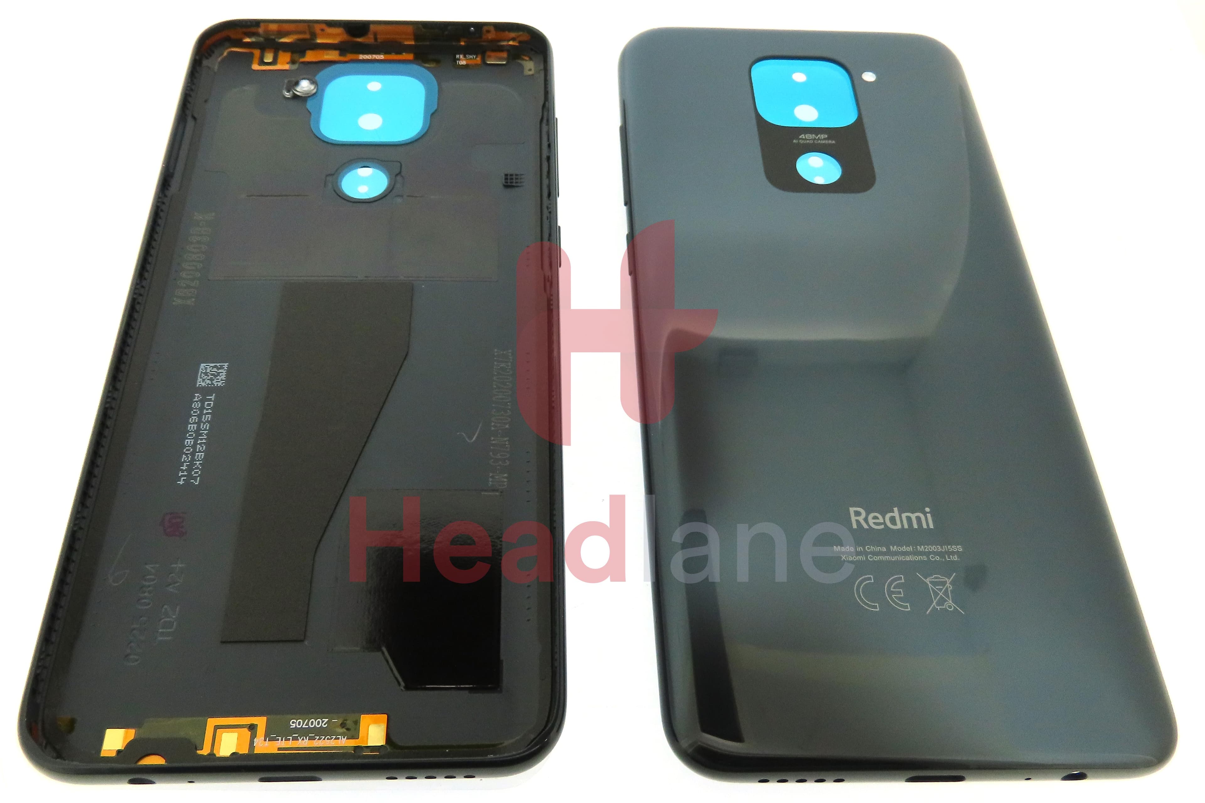 Xiaomi Redmi Note 9 Back / Battery Cover - Black - view 3