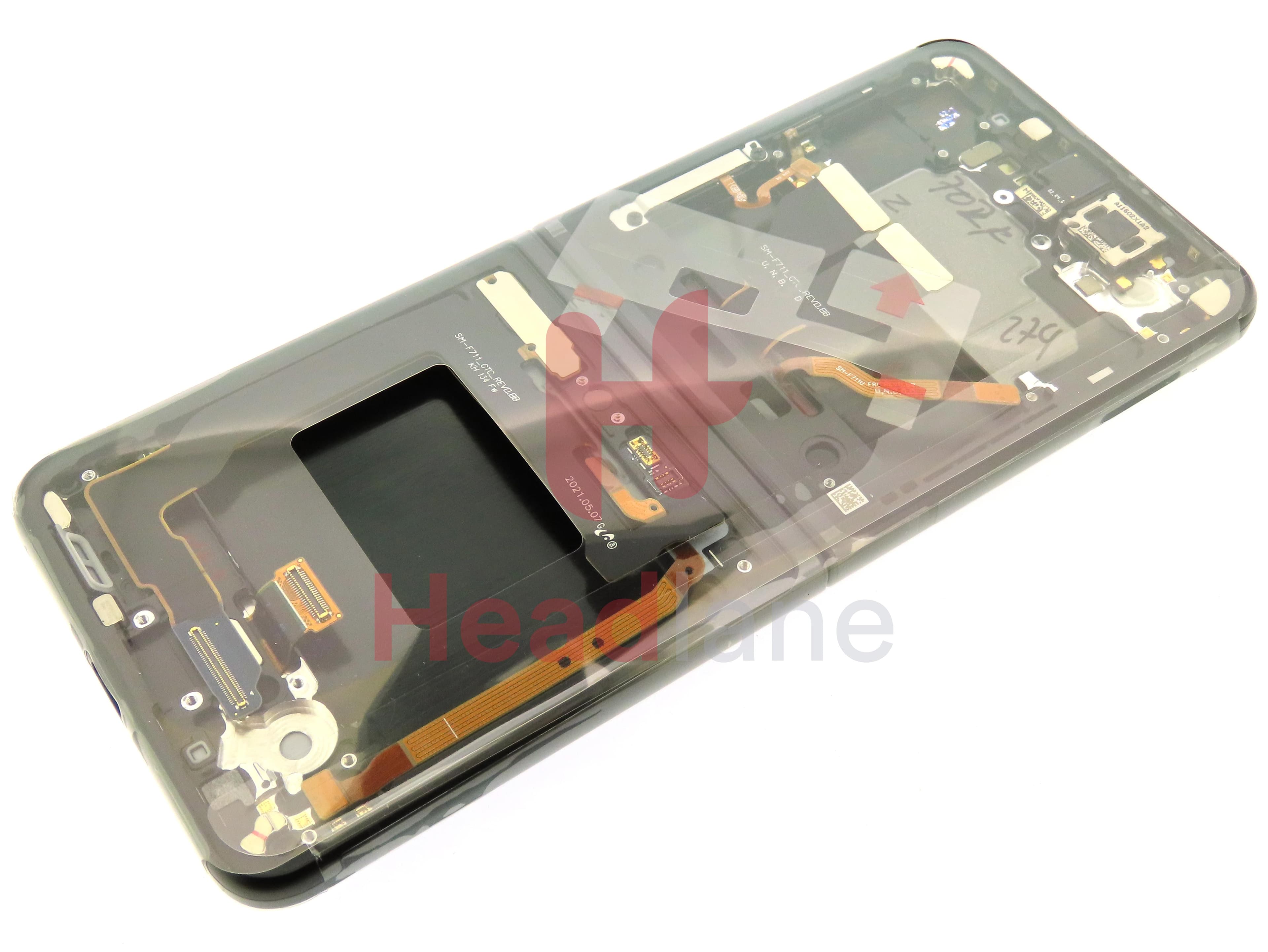 Samsung SM-F711 Galaxy Z Flip3 5G LCD Display / Screen + Touch - Phantom Black - view 2
