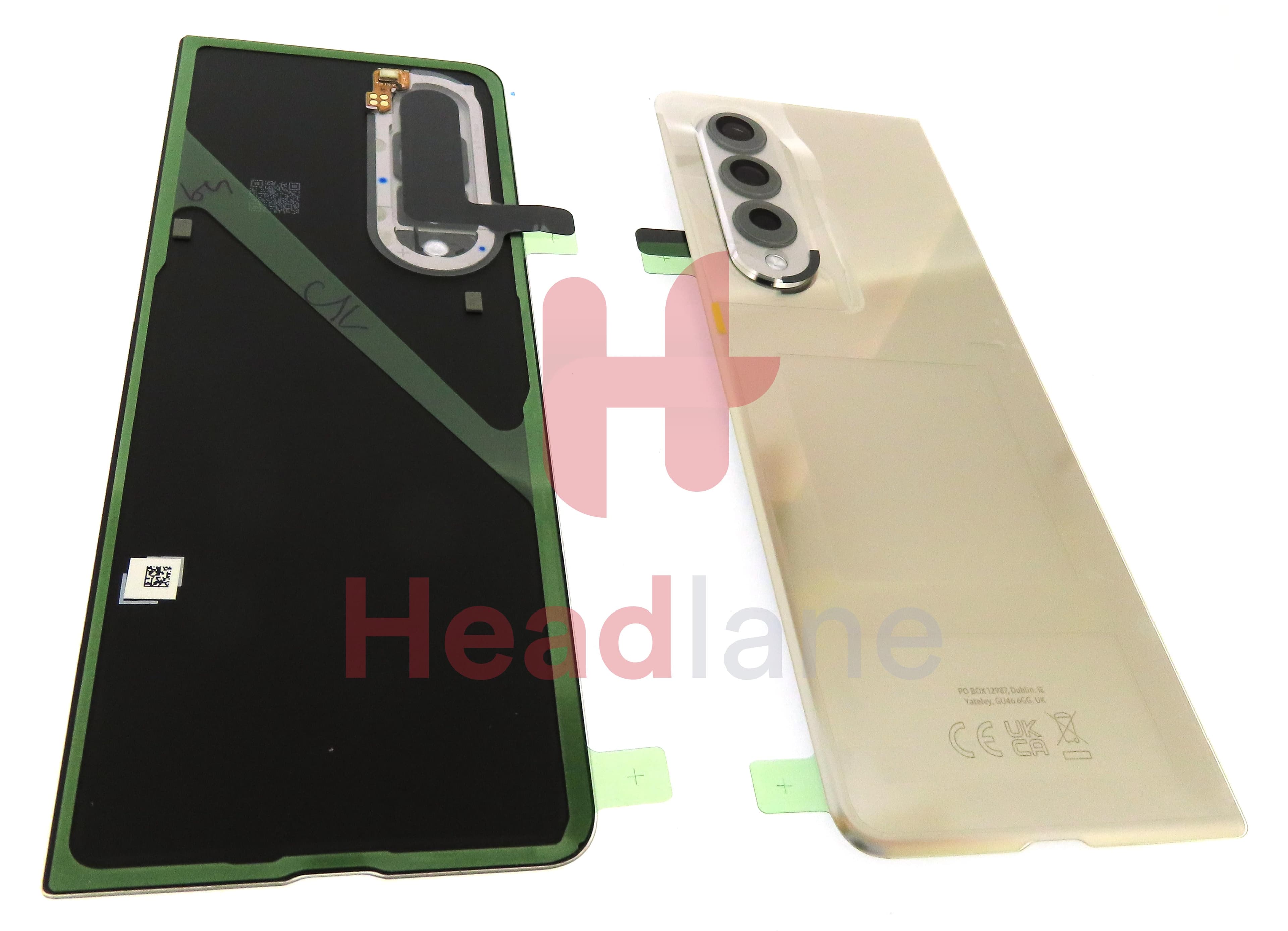 Samsung SM-F926 Galaxy Z Fold3 5G Back / Battery Cover - Phantom Silver - view 2