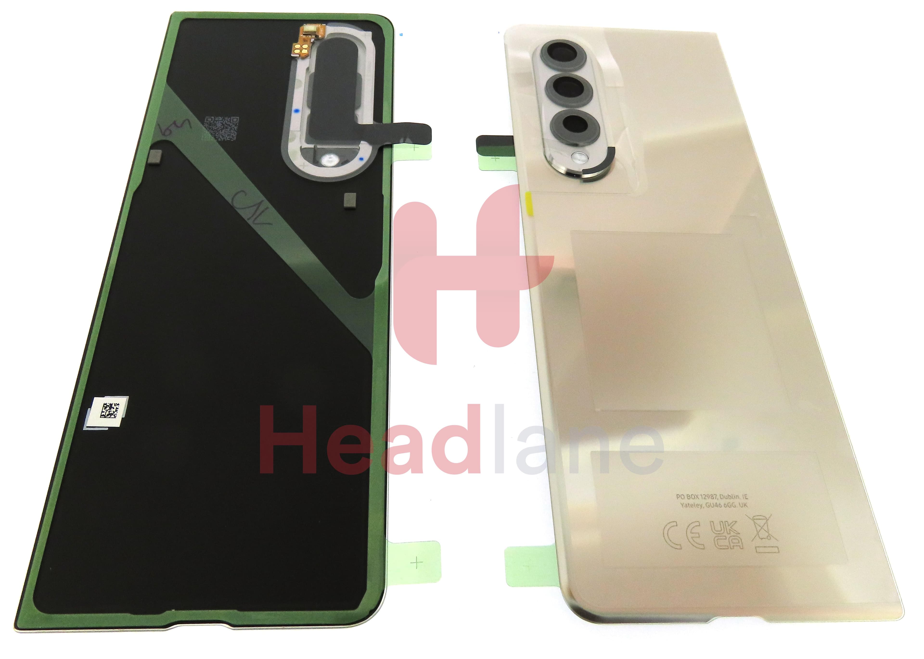 Samsung SM-F926 Galaxy Z Fold3 5G Back / Battery Cover - Phantom Silver - view 3