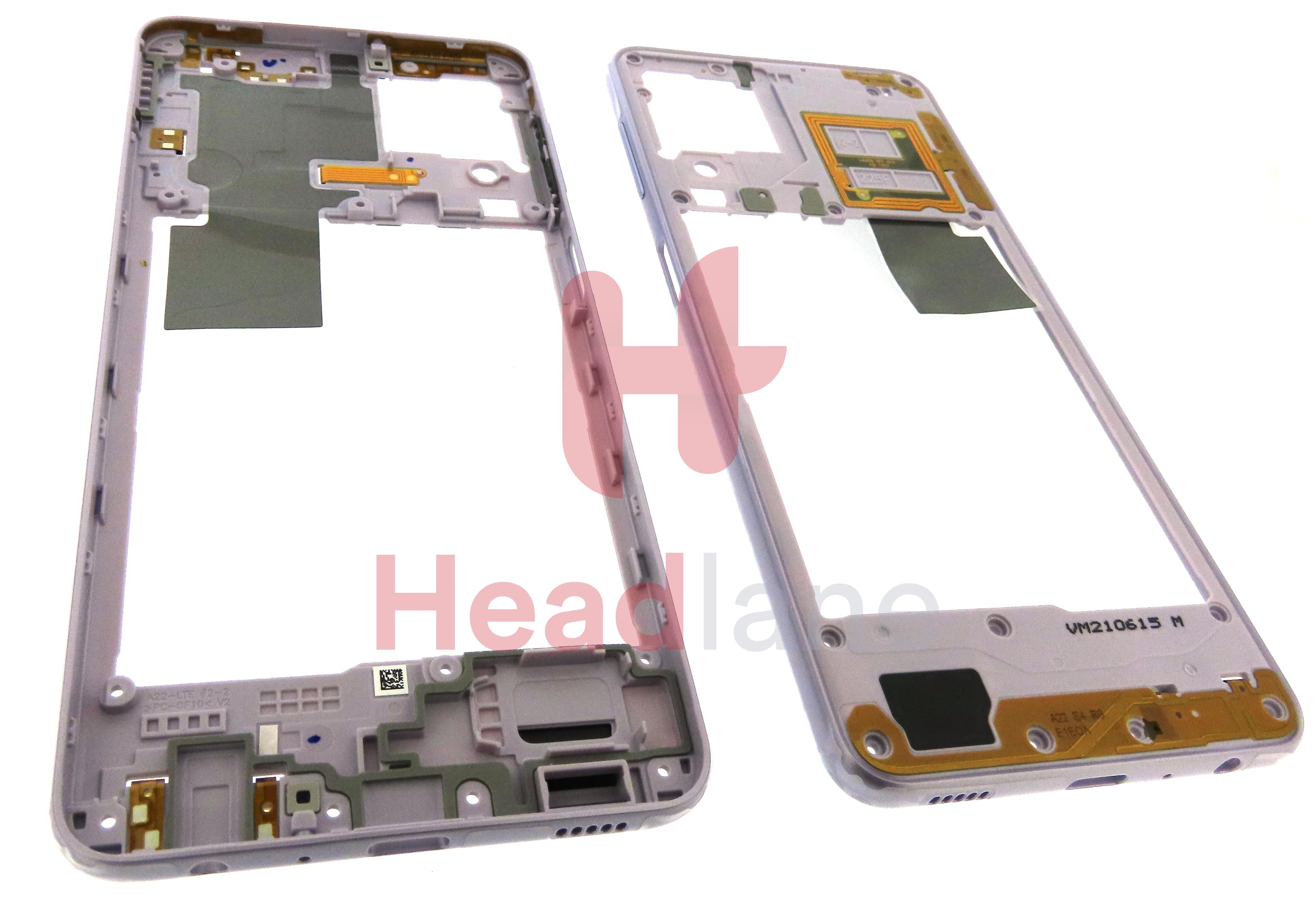 Samsung SM-A225 Galaxy A22 4G Middle Cover / Chassis - Violet - view 2