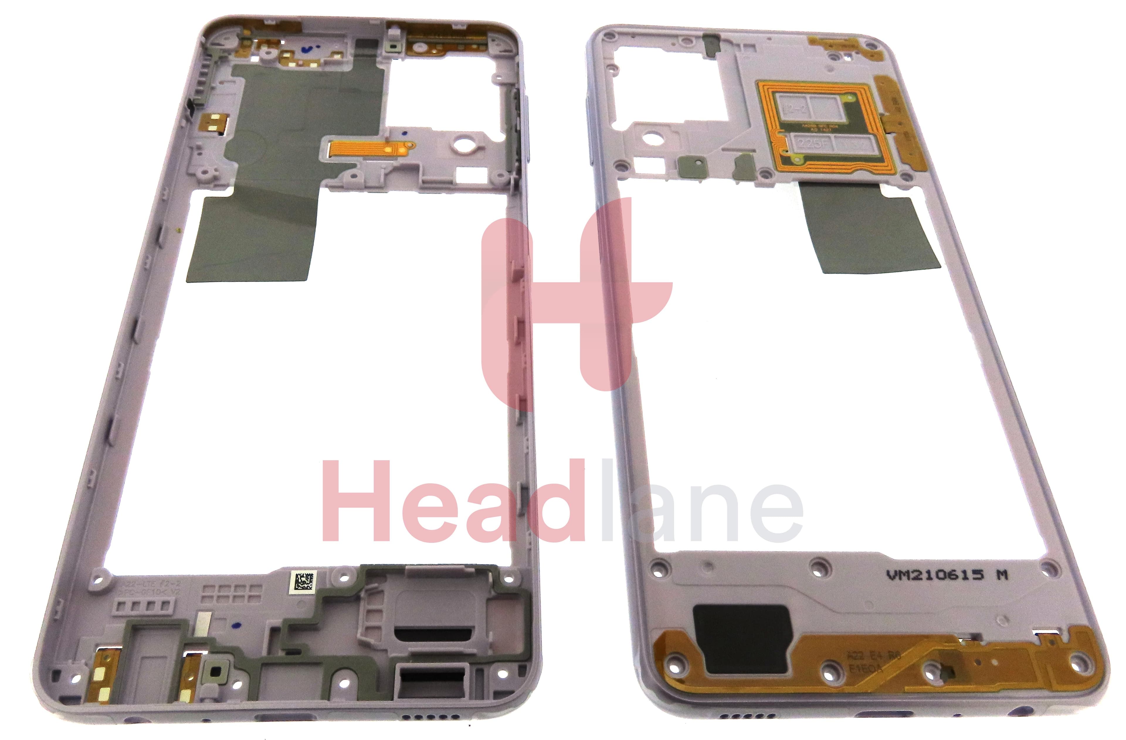 Samsung SM-A225 Galaxy A22 4G Middle Cover / Chassis - Violet - view 3