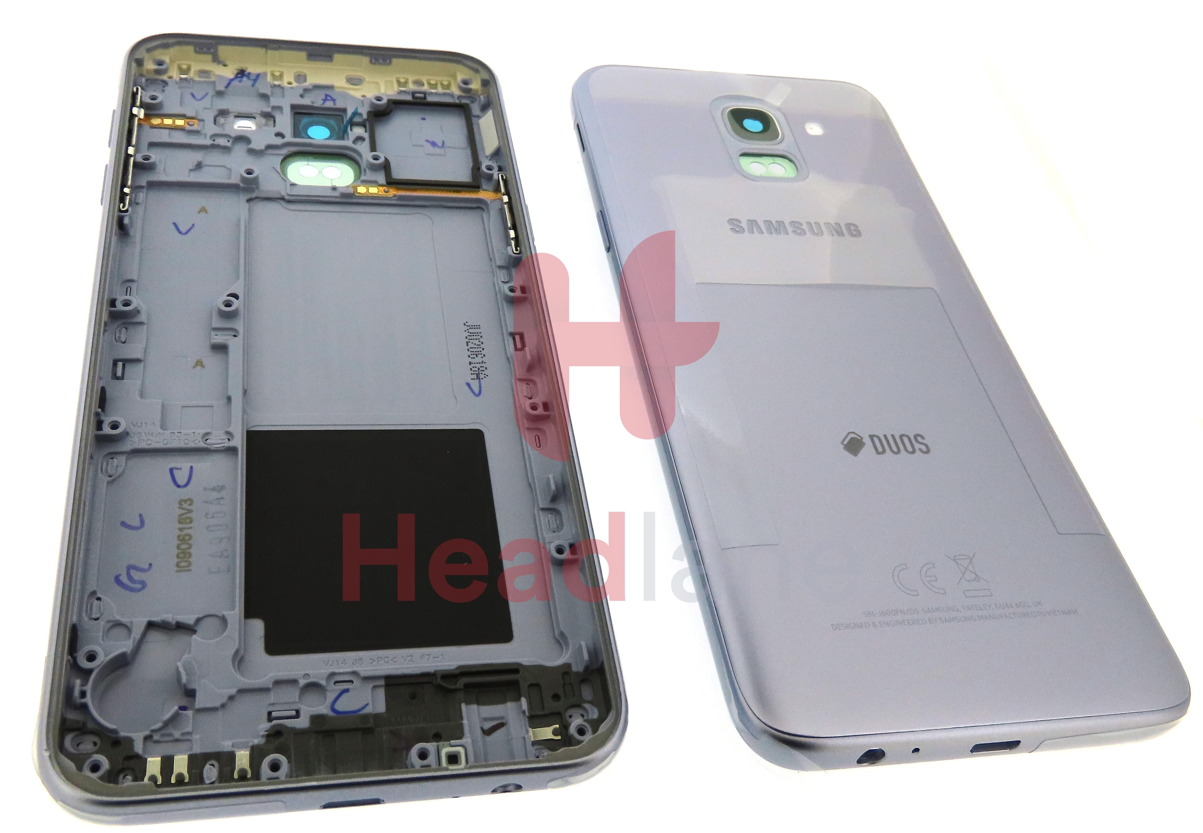 Samsung SM-J600 Galaxy J6 (2018) Back / Battery Cover - Lavender (DUOS) - view 2