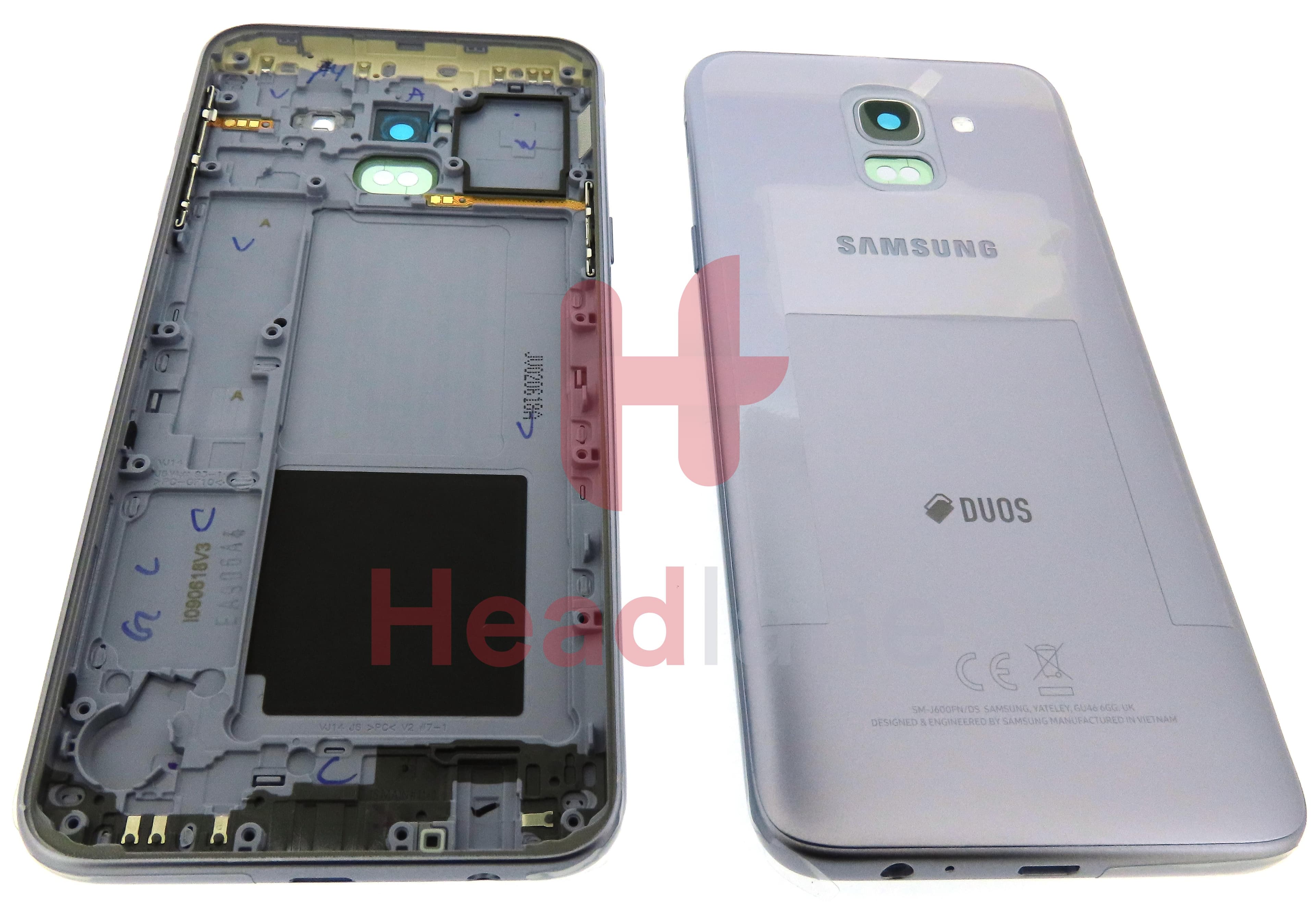 Samsung SM-J600 Galaxy J6 (2018) Back / Battery Cover - Lavender (DUOS) - view 3