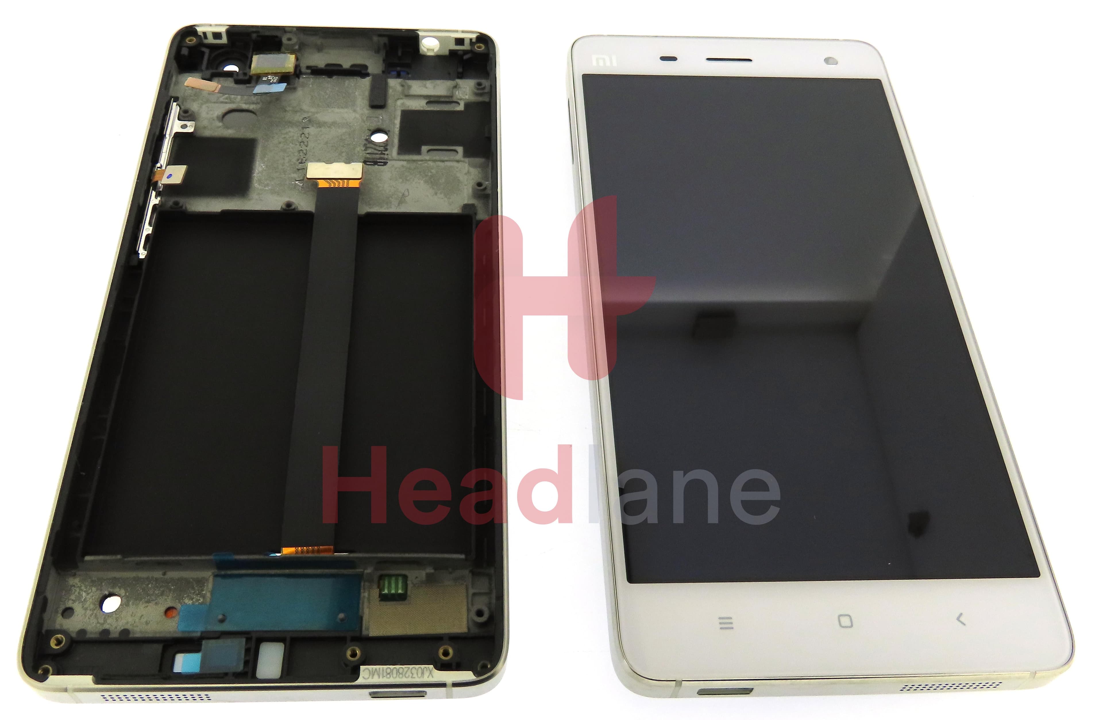 Xiaomi Mi 4 LCD Display / Screen + Touch - White - view 3