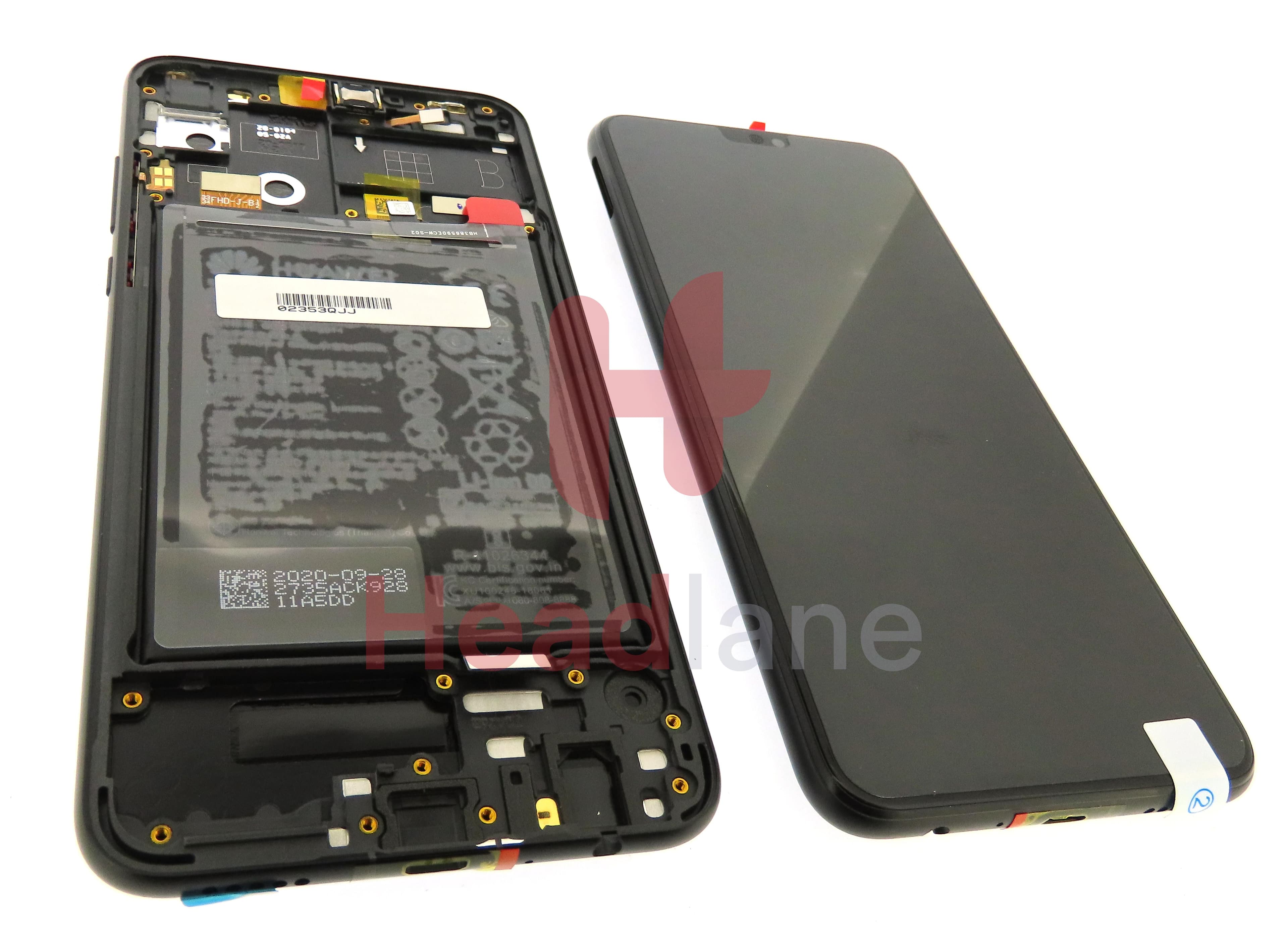 Huawei Honor 9X Lite LCD Display / Screen + Touch + Battery - Black - view 2