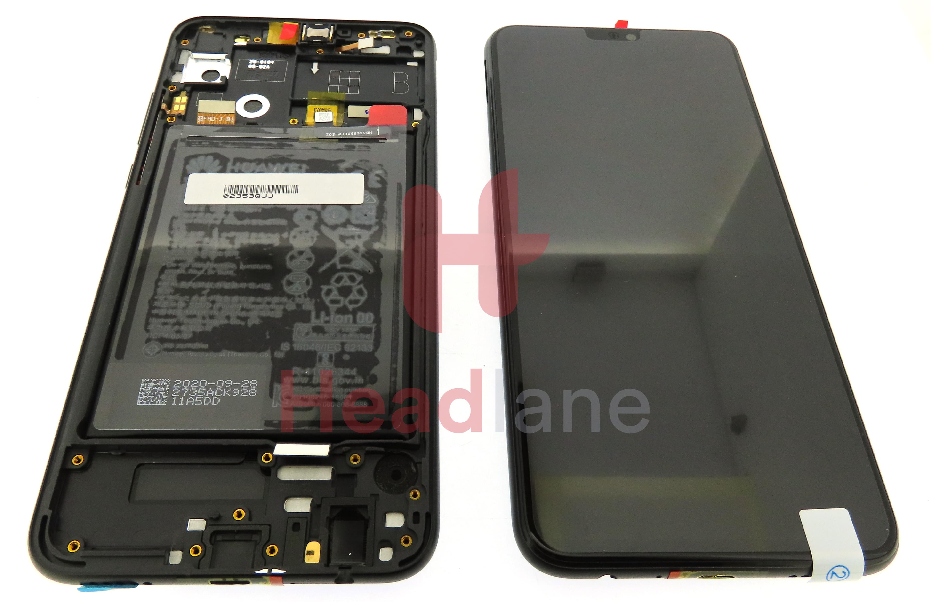 Huawei Honor 9X Lite LCD Display / Screen + Touch + Battery - Black - view 3