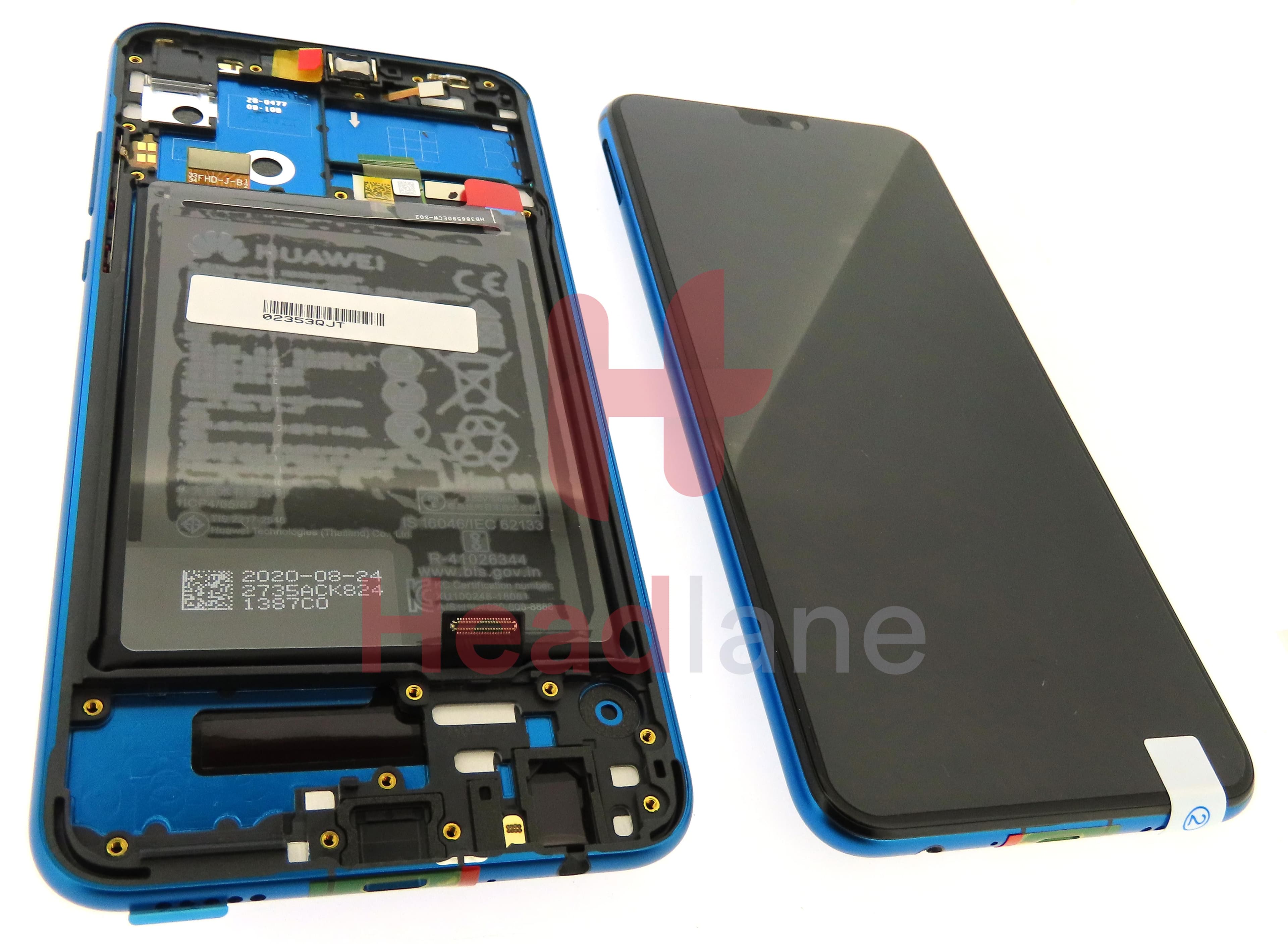 Huawei Honor 9X Lite LCD Display / Screen + Touch + Battery - Green - view 2