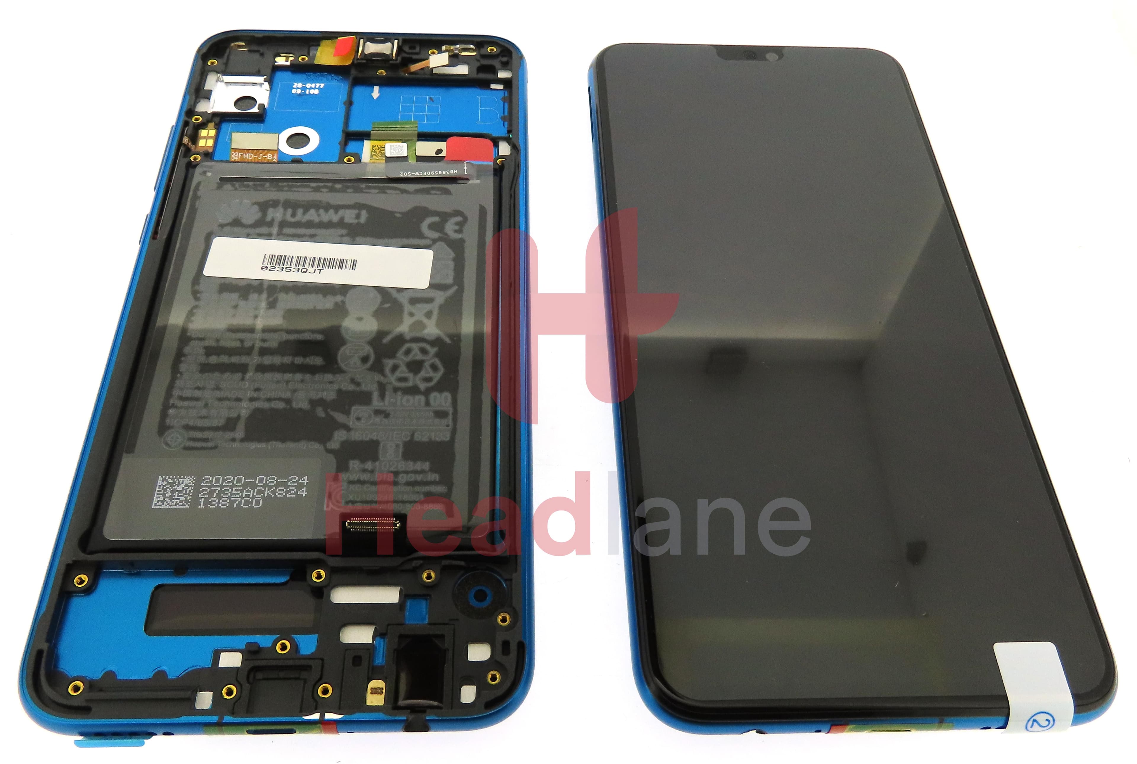 Huawei Honor 9X Lite LCD Display / Screen + Touch + Battery - Green - view 3