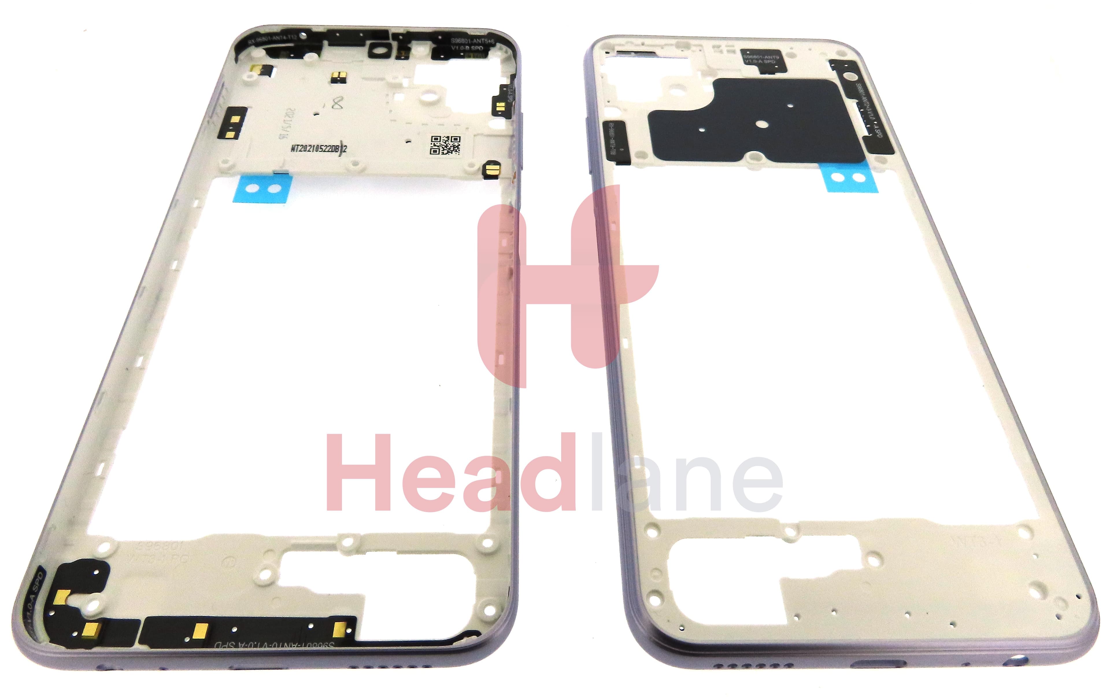 Samsung SM-A226 Galaxy A22 5G Middle Cover / Chassis - Violet - view 3