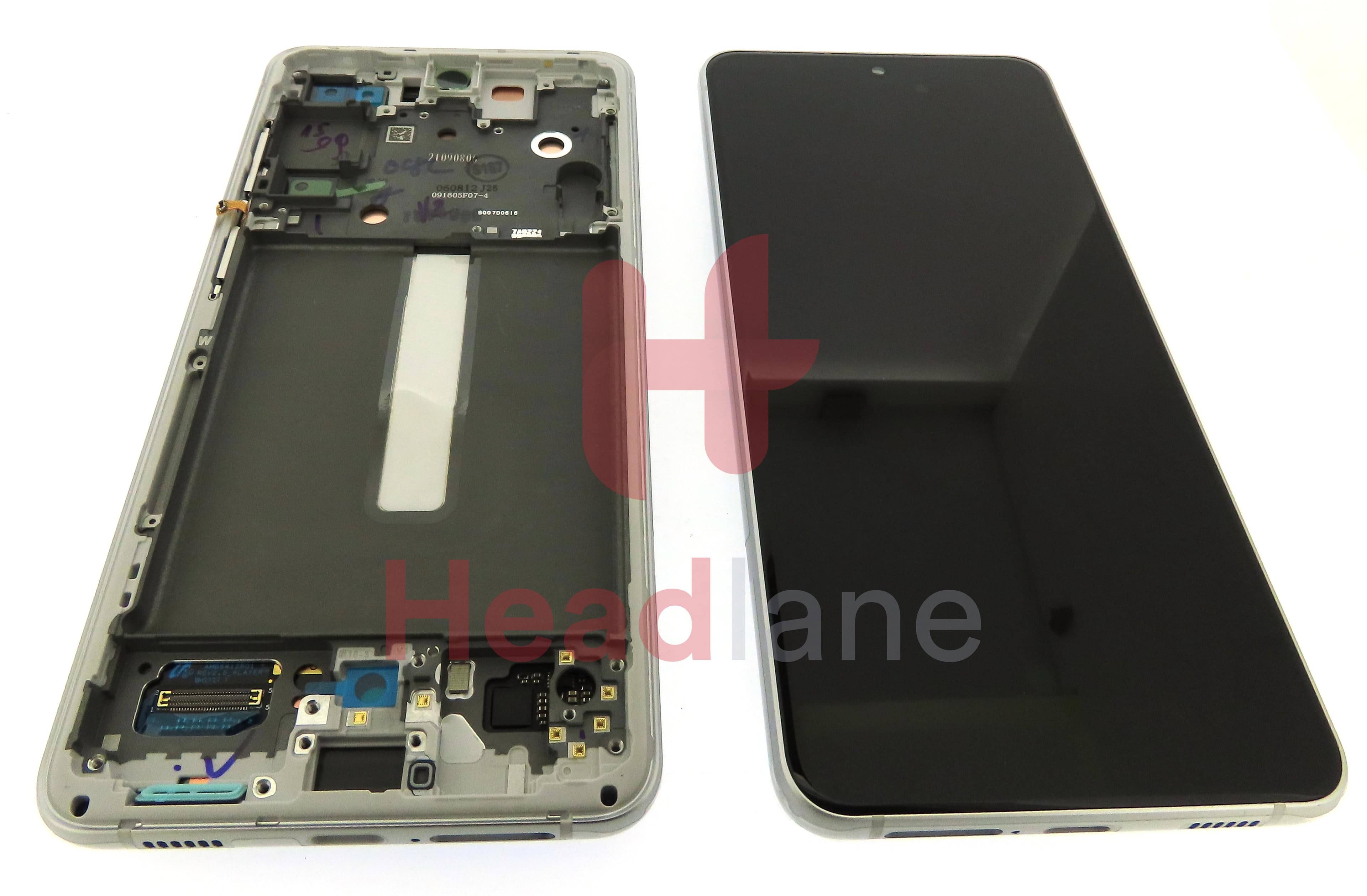 Samsung SM-G990 Galaxy S21 FE LCD Display / Screen + Touch - White - view 2