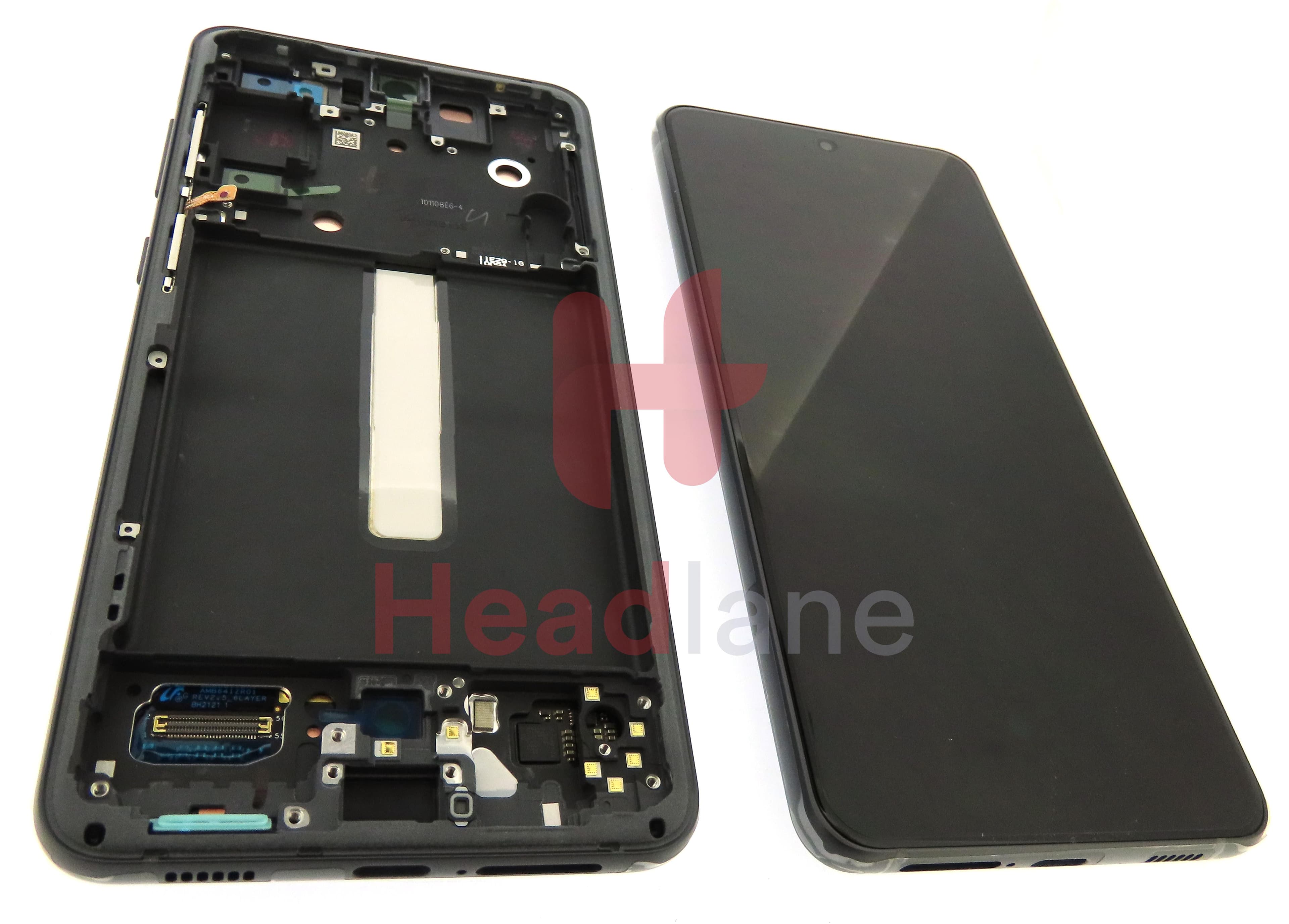 Samsung SM-G990 Galaxy S21 FE LCD Display / Screen + Touch - Grey - view 2