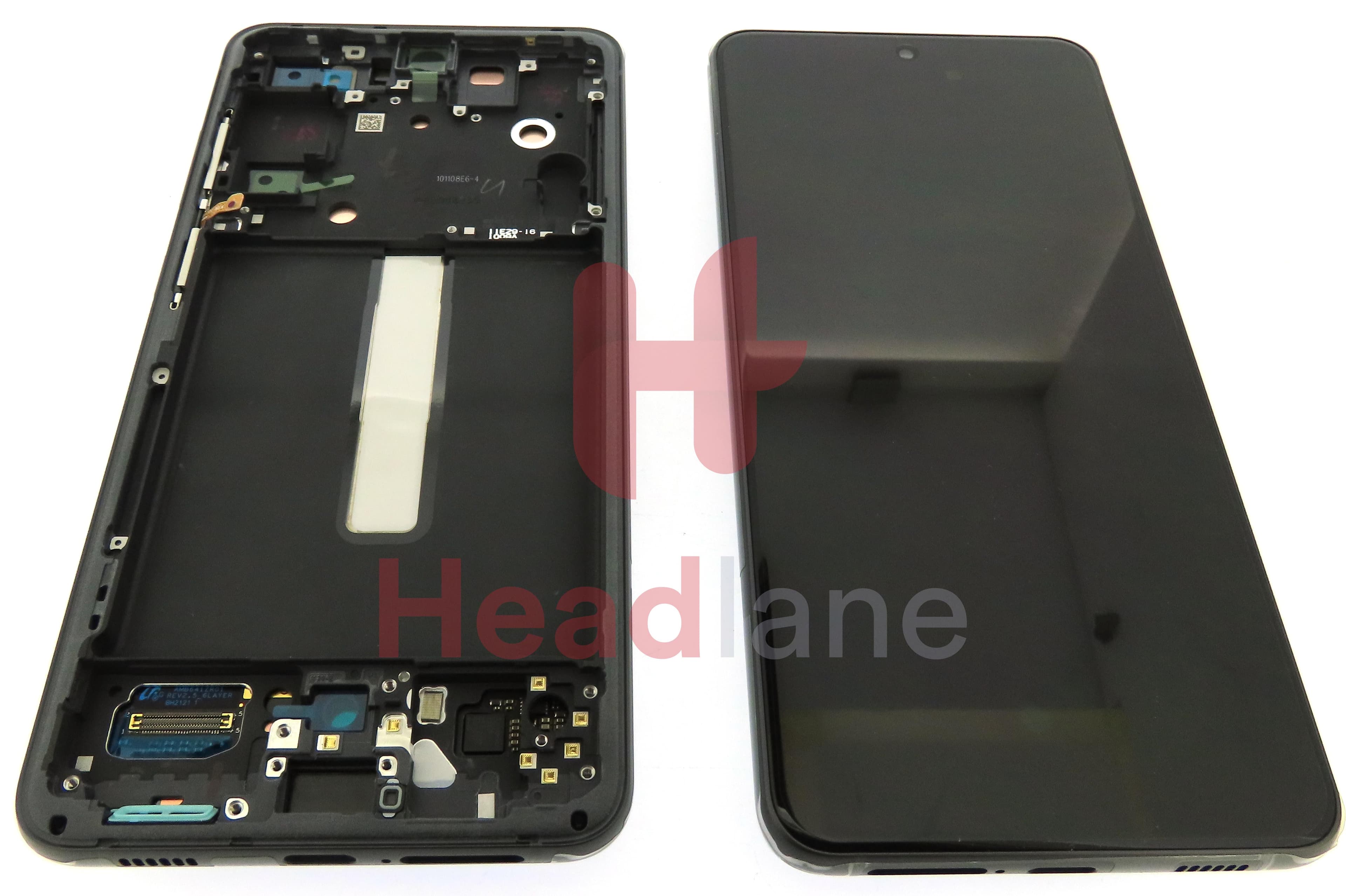 Samsung SM-G990 Galaxy S21 FE LCD Display / Screen + Touch - Grey - view 3