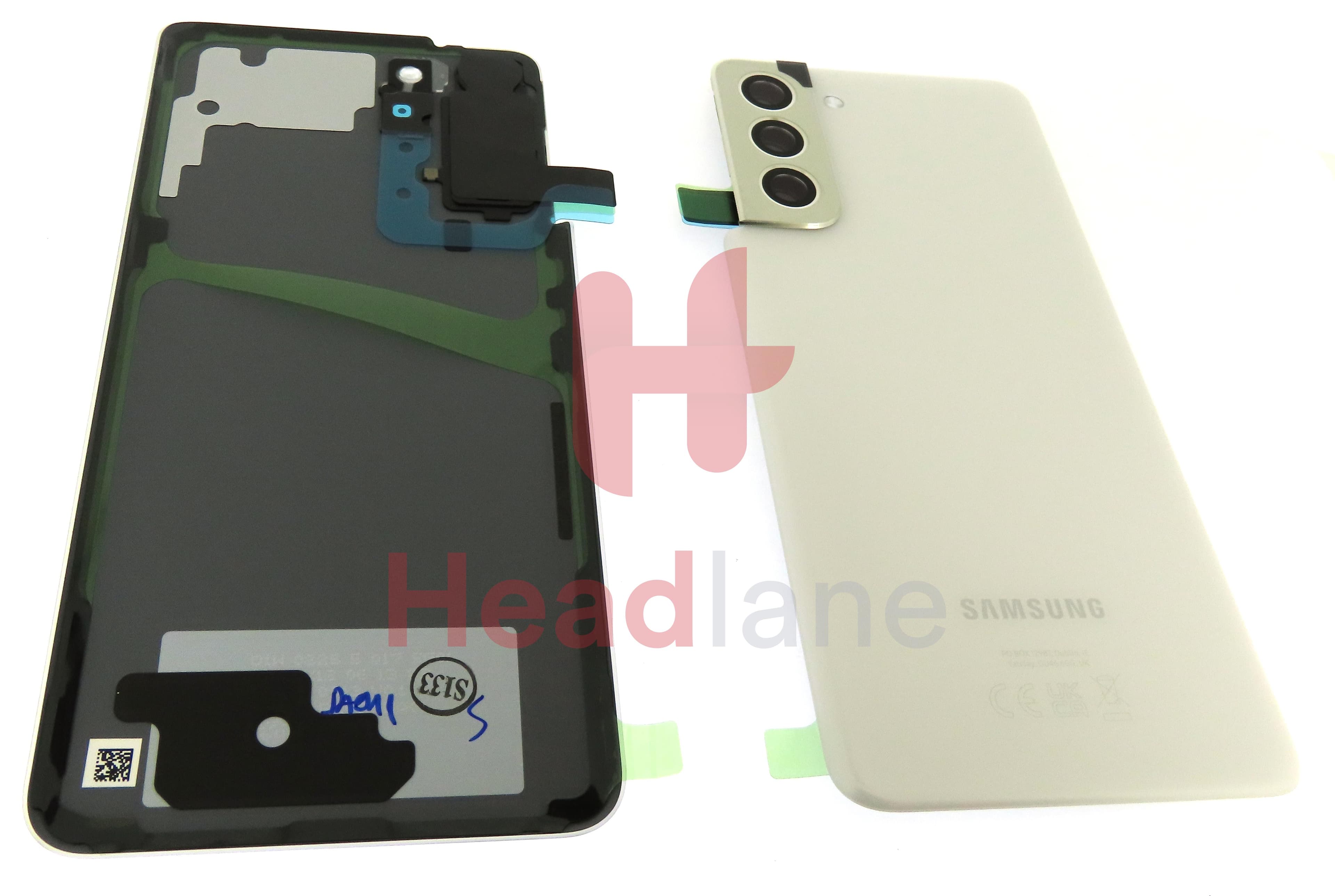 Samsung SM-G991 Galaxy S21 5G Back / Battery Cover - Phantom White (UKCA) - view 3