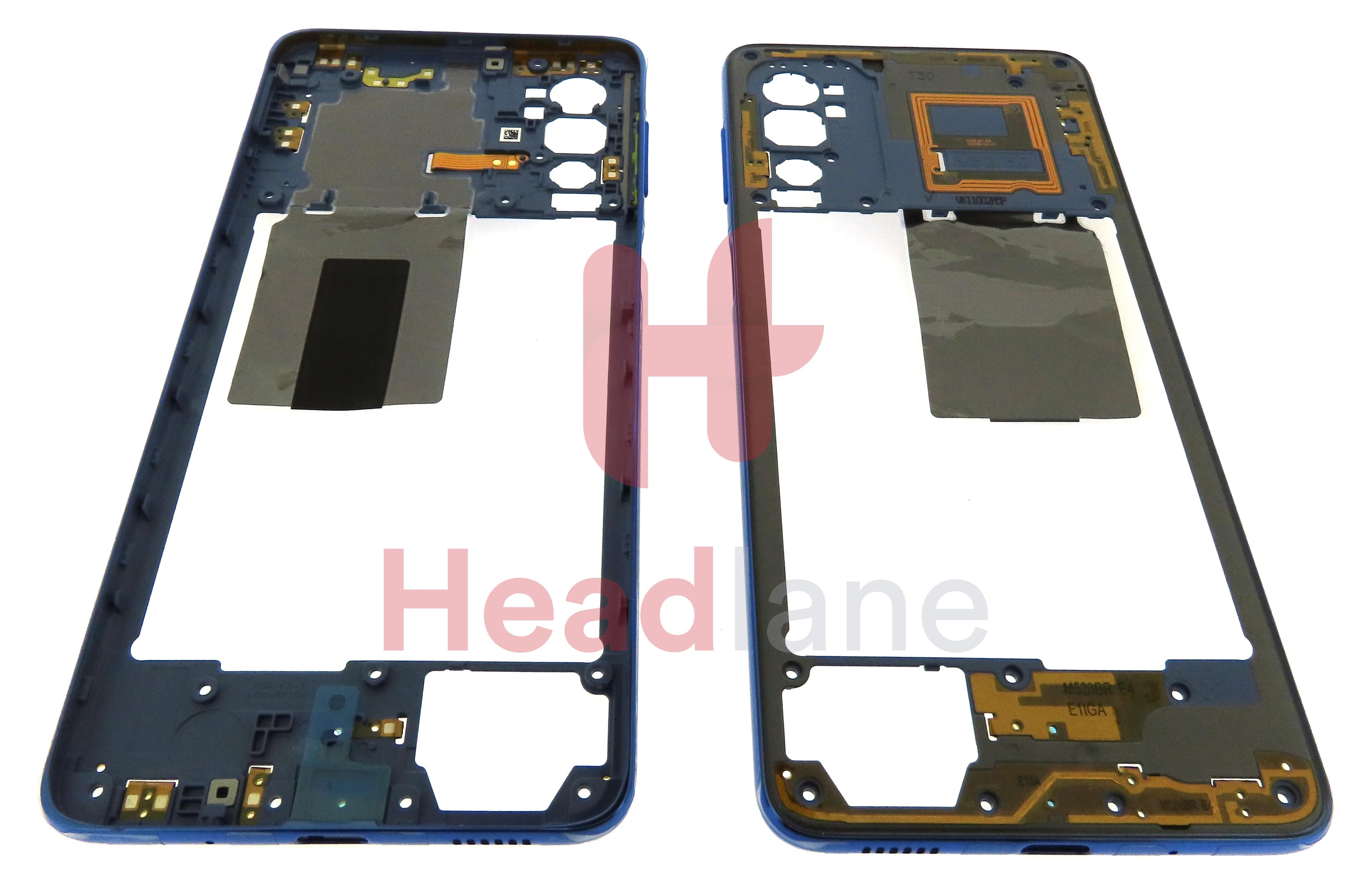 Samsung SM-M526 Galaxy M52 5G Middle Cover / Chassis - Blue - view 2