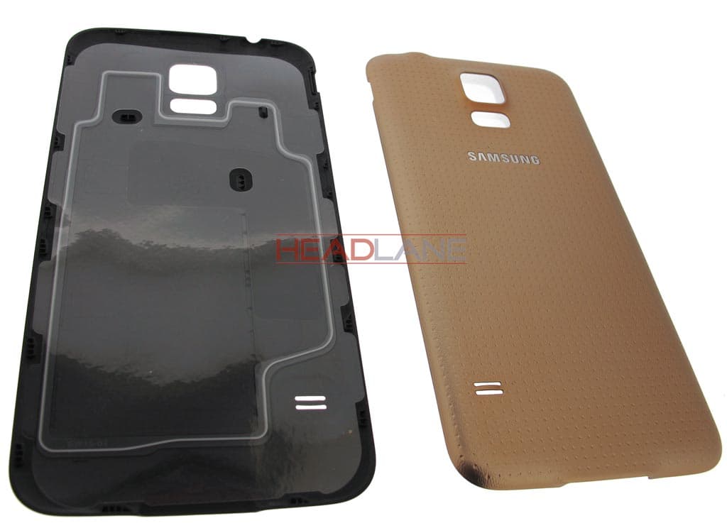 Samsung SM-G900 Galaxy S5 Battery Cover - Gold - view 2