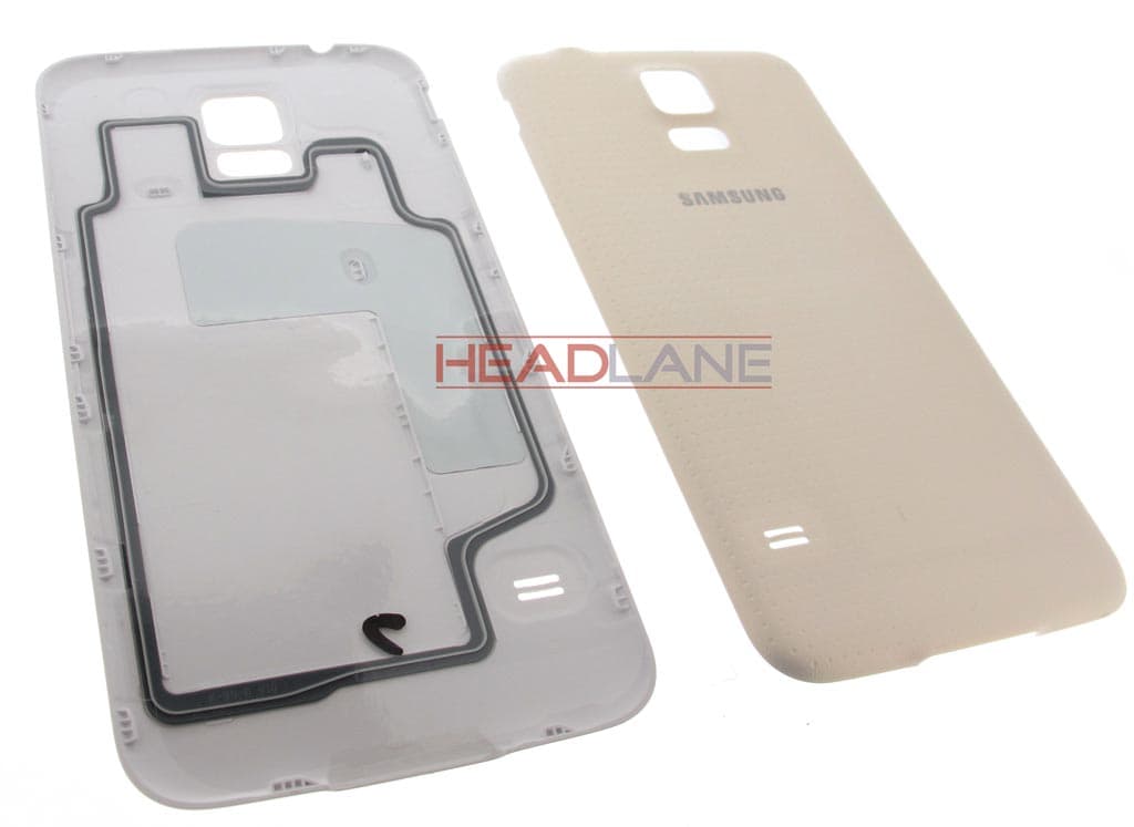 Samsung SM-G900 Galaxy S5 Battery Cover - White - view 2