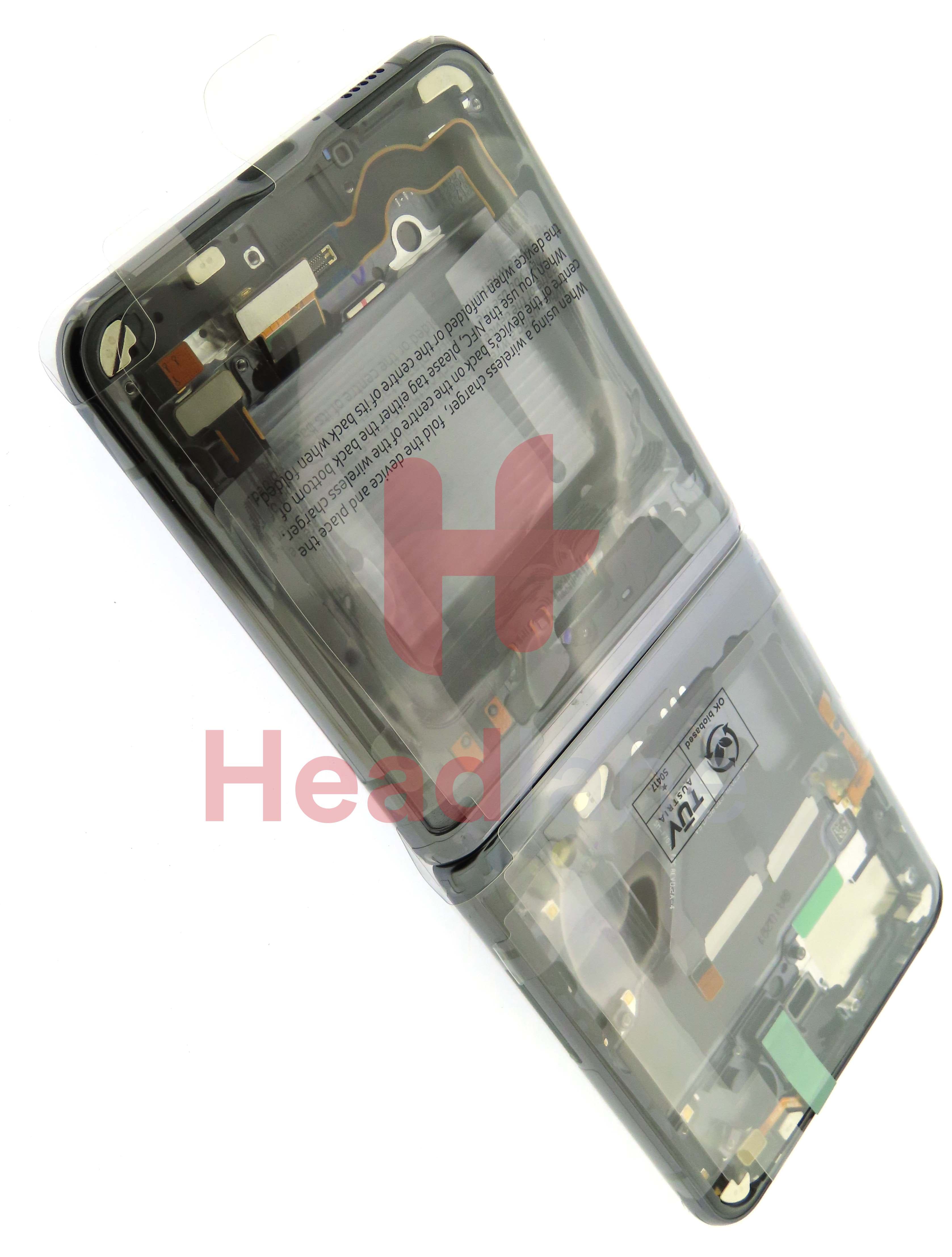 Samsung SM-F707 Galaxy Z Flip 5G LCD Display / Screen + Touch - Mystic Grey (No Camera) - view 2