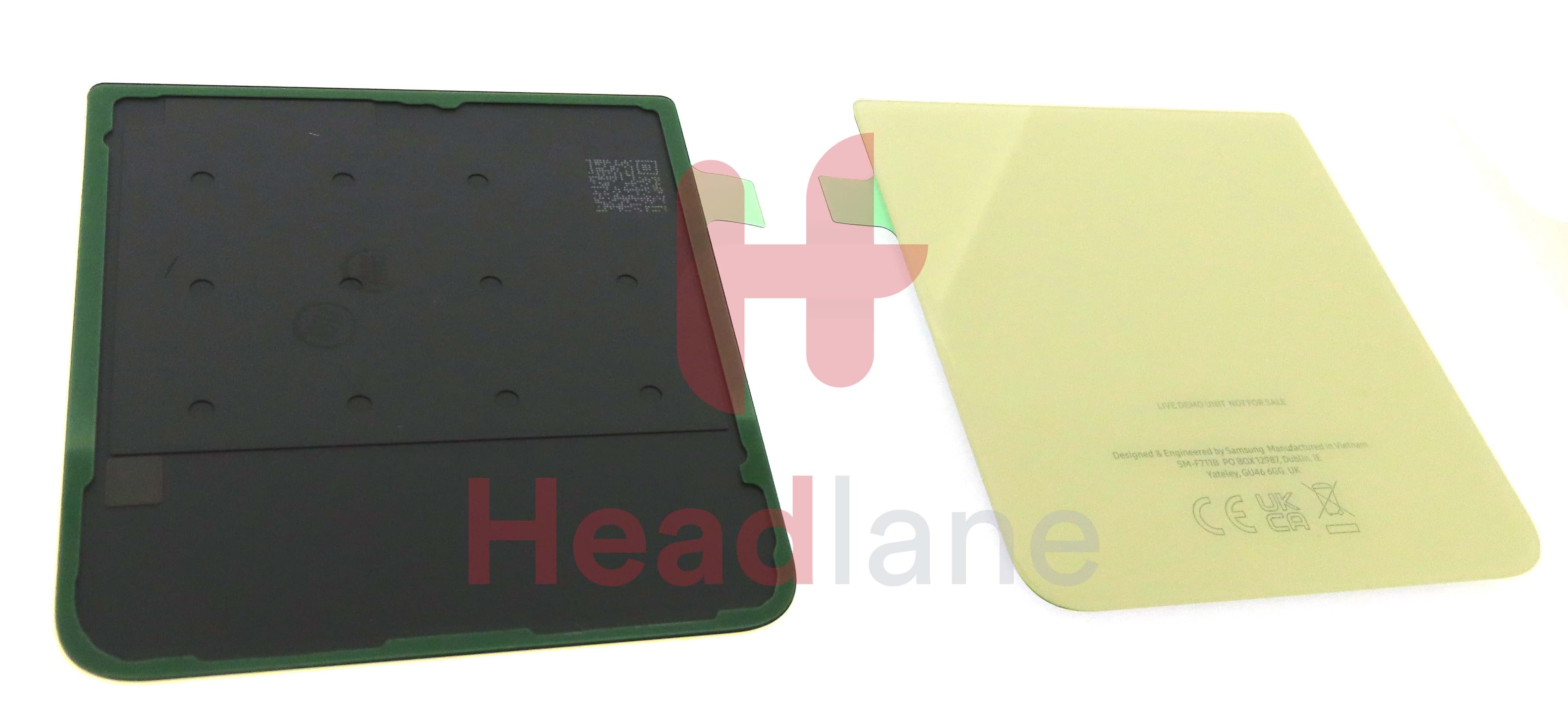 Samsung SM-F711 Galaxy Z Flip3 5G Back / Battery Cover - Cream (Live Demo Unit) - view 3