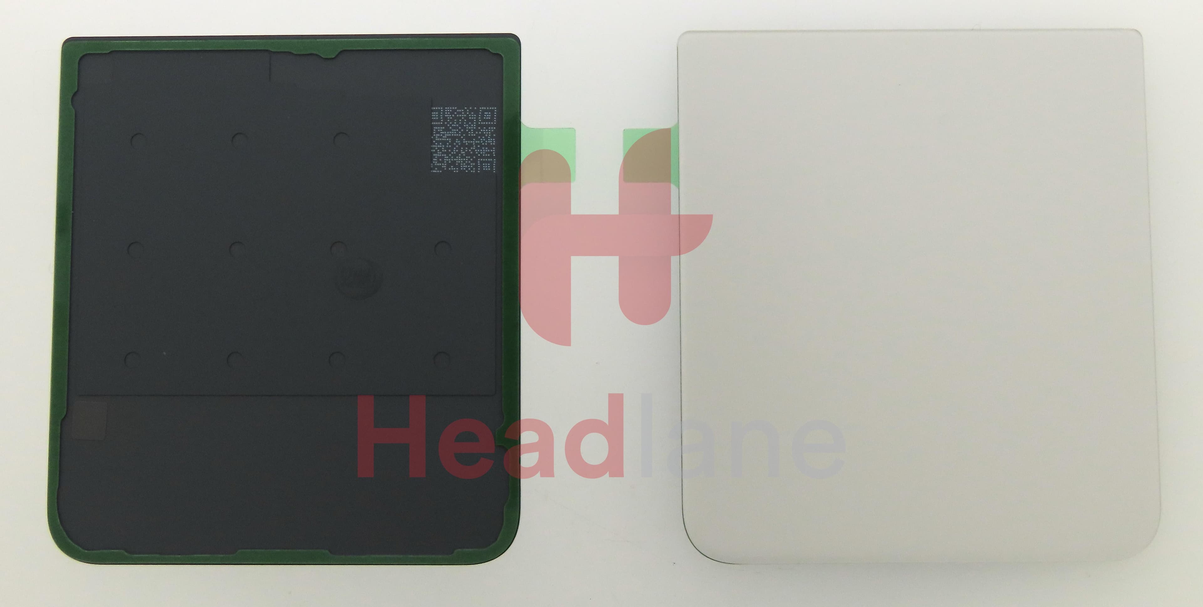 Samsung SM-F711 Galaxy Z Flip3 5G Back / Battery Cover - White (No Printing) - view 2