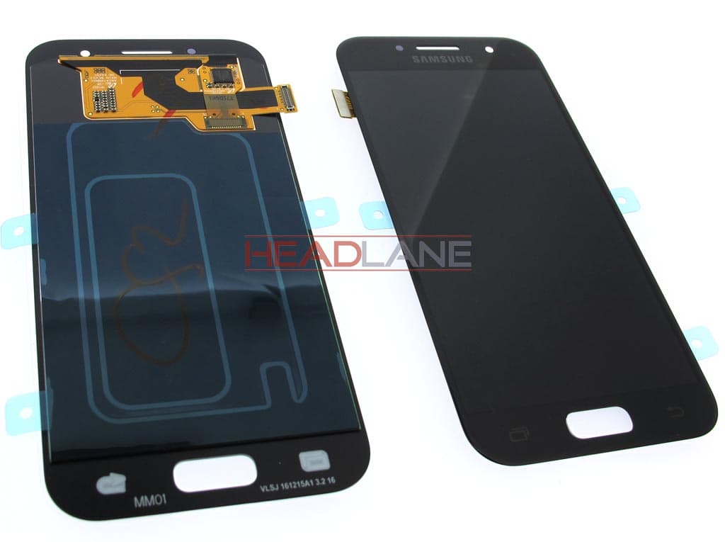Samsung SM-A320 Galaxy A3 (2017) LCD Display / Screen + Touch - Black  - view 2