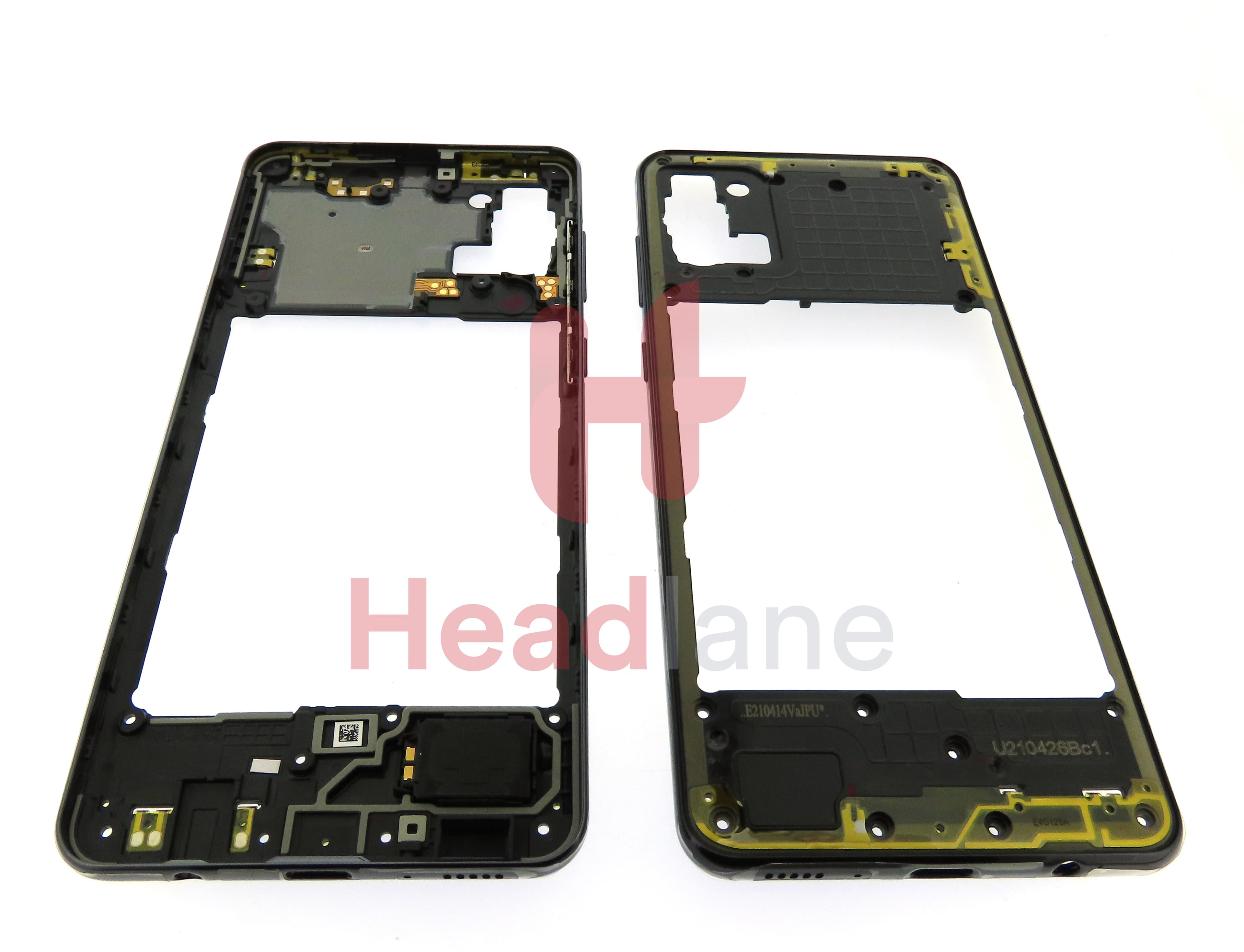 Samsung SM-A315 Galaxy A31 Middle Cover / Chassis - Black - view 3