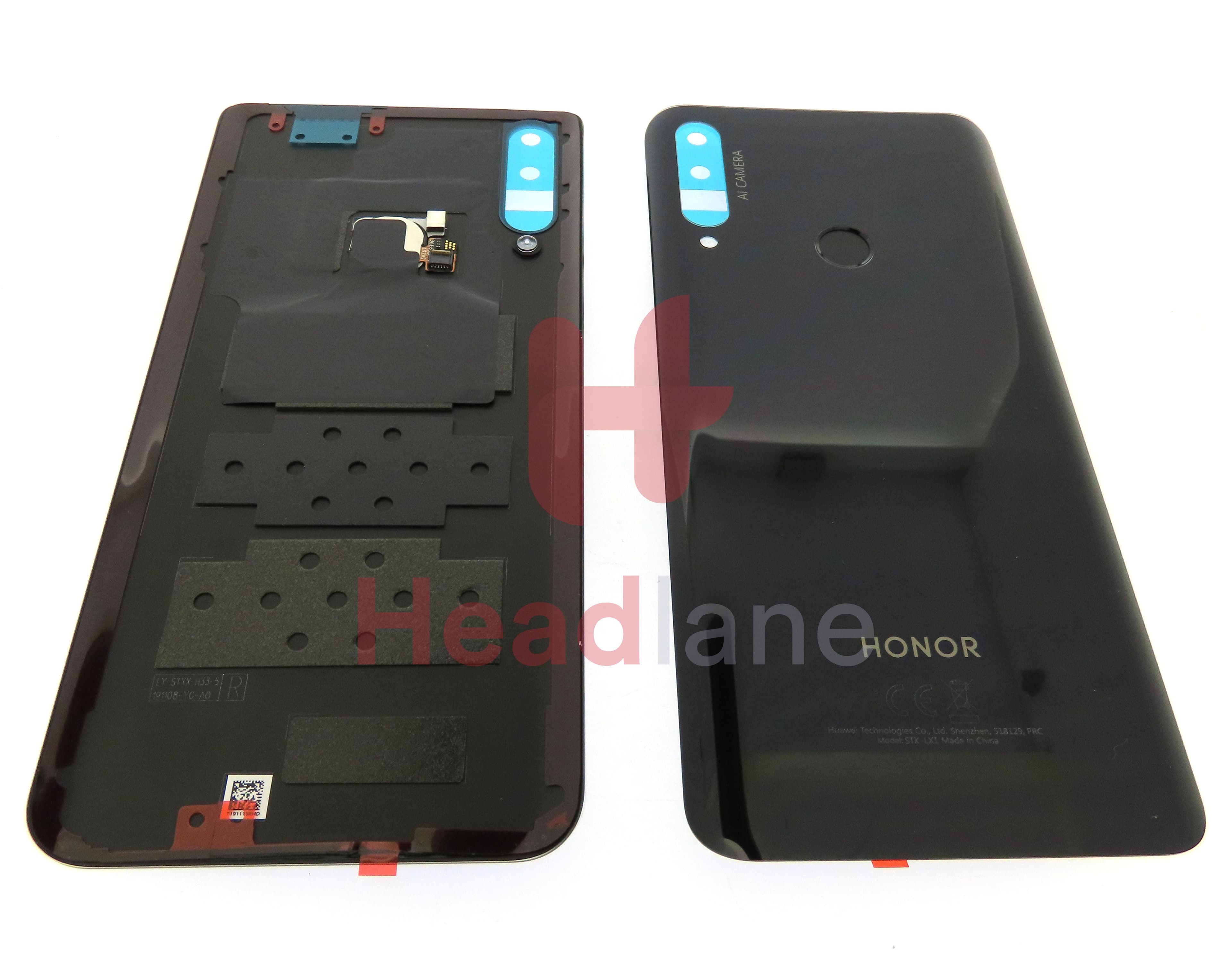 Huawei Honor 9X Back / Battery Cover - Black - view 2