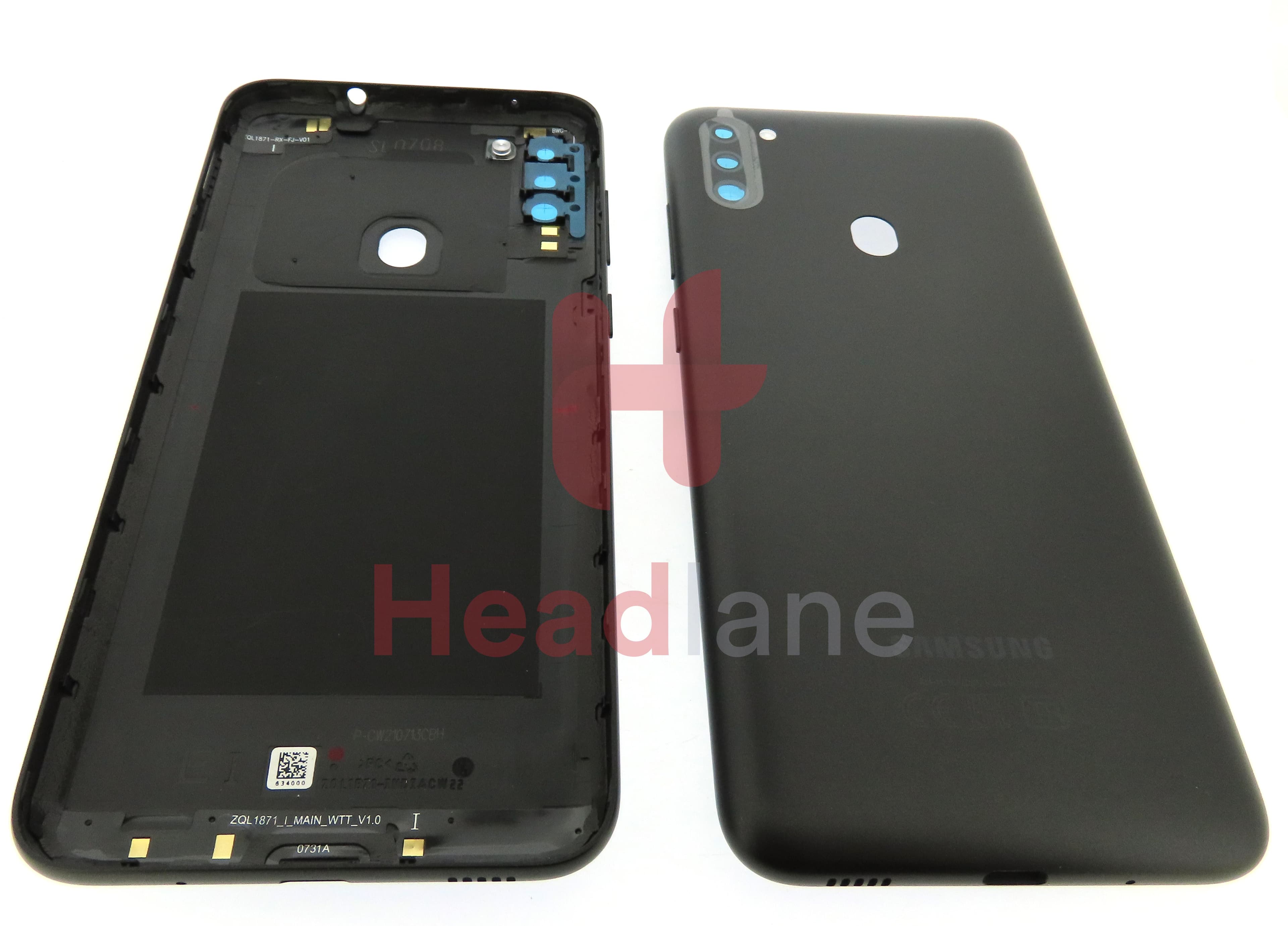 Samsung SM-M115 Galaxy M11 Back / Battery Cover - Black - view 2