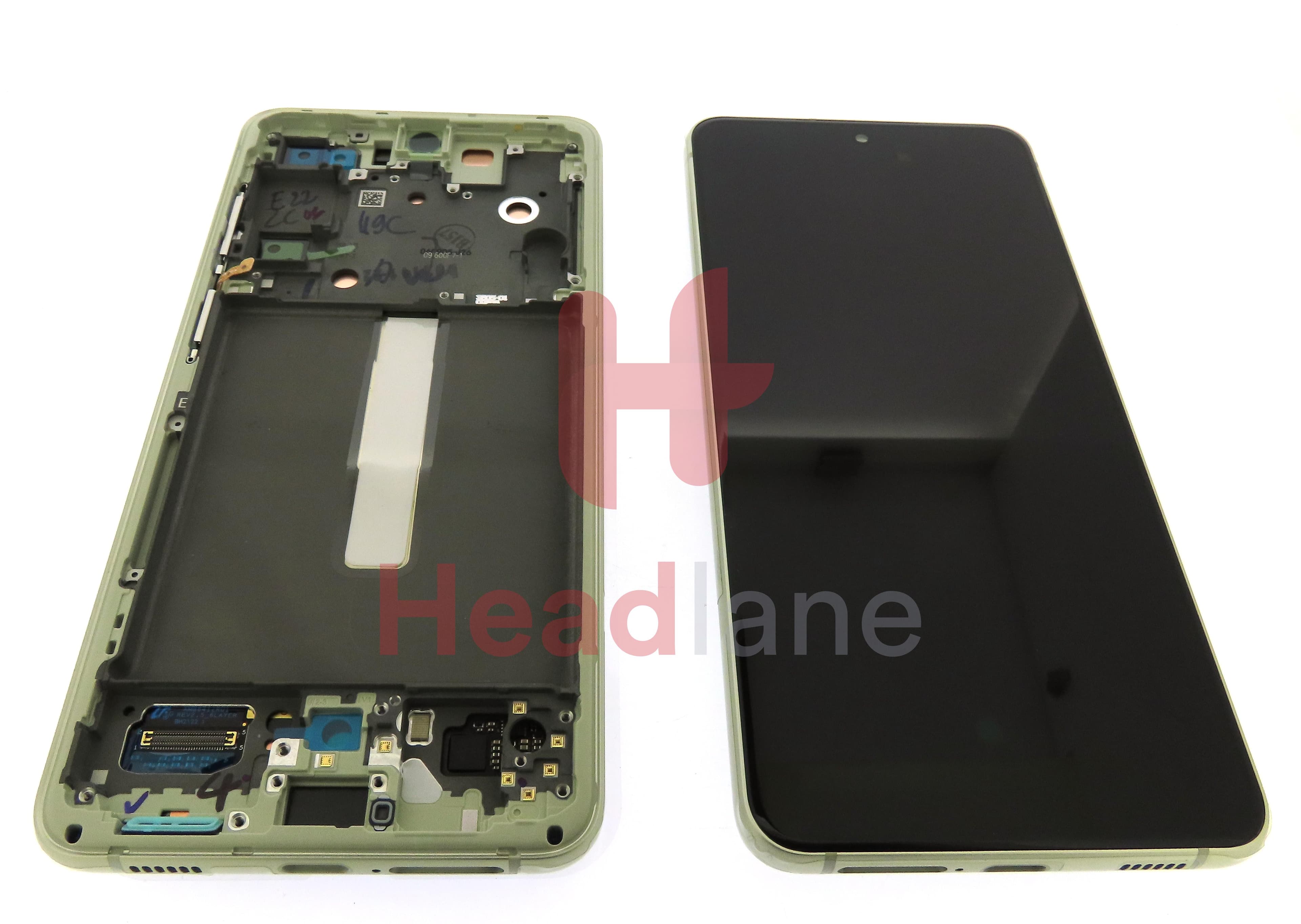 Samsung SM-G990 Galaxy S21 FE LCD Display / Screen + Touch - Green - view 2