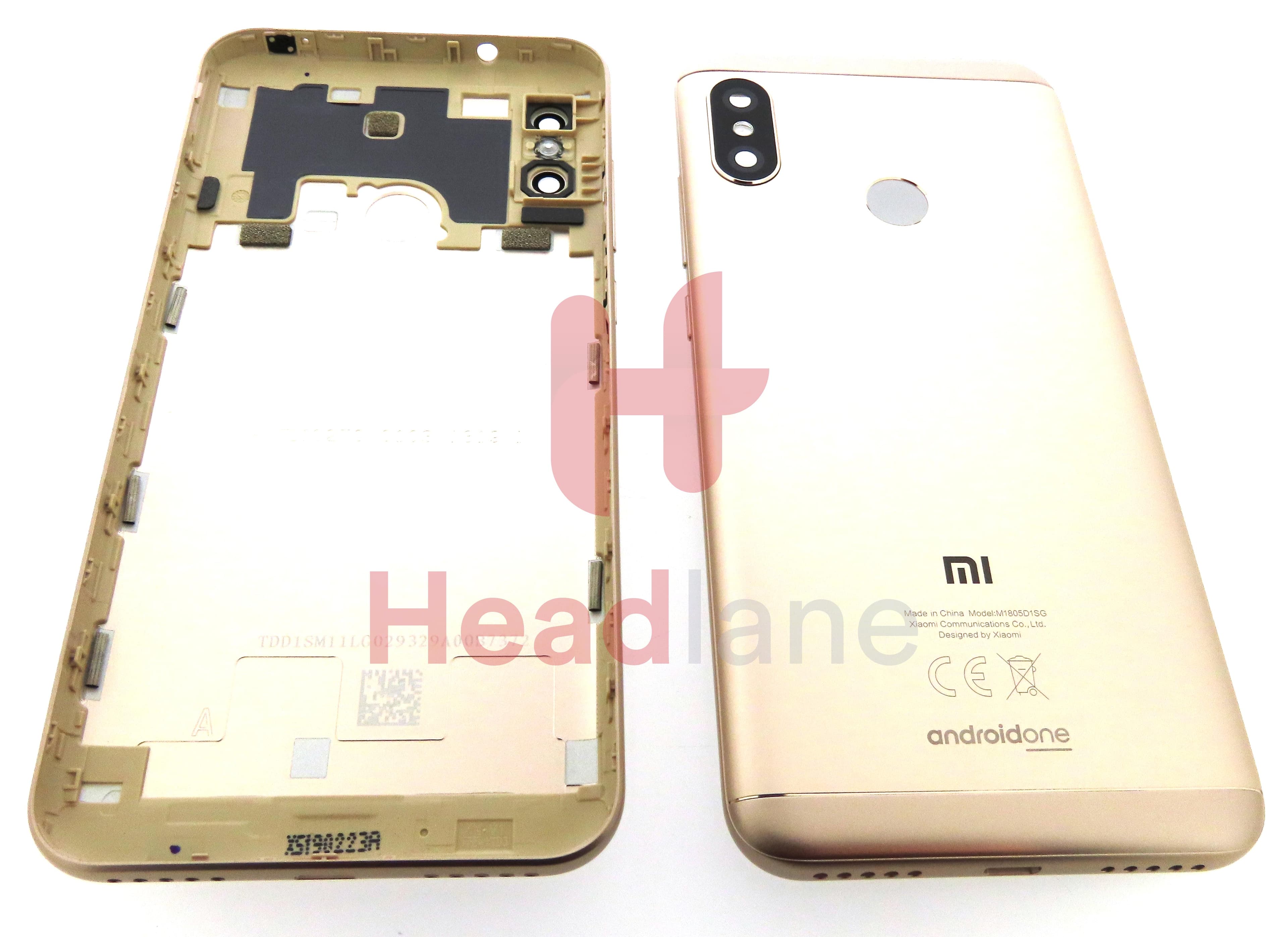 Xiaomi Mi A2 Lite Back / Battery Cover - Gold - view 3