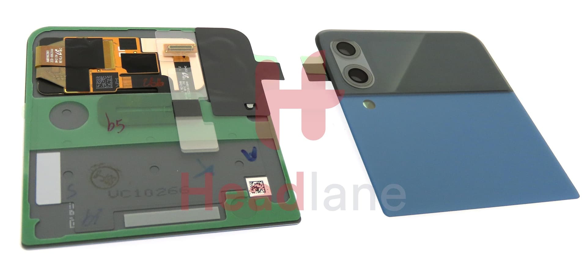 Samsung SM-F711 Galaxy Z Flip3 5G Outer LCD Display / Screen - Bespoke Blue - view 2