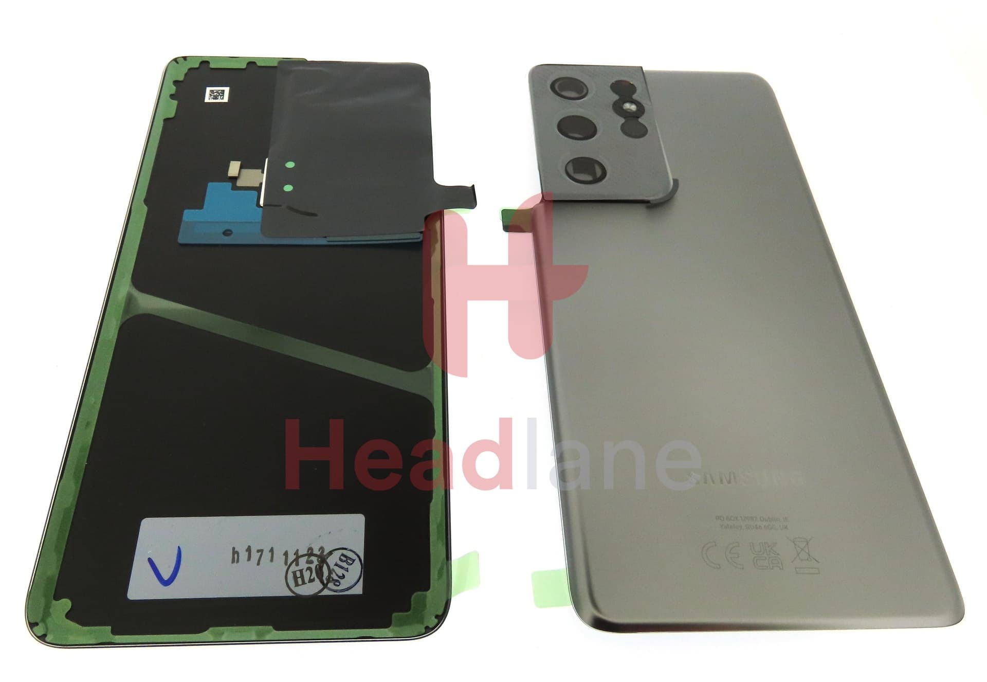 Samsung SM-G998 Galaxy S21 Ultra 5G Back / Battery Cover - Phantom Titanium (UKCA) - view 3