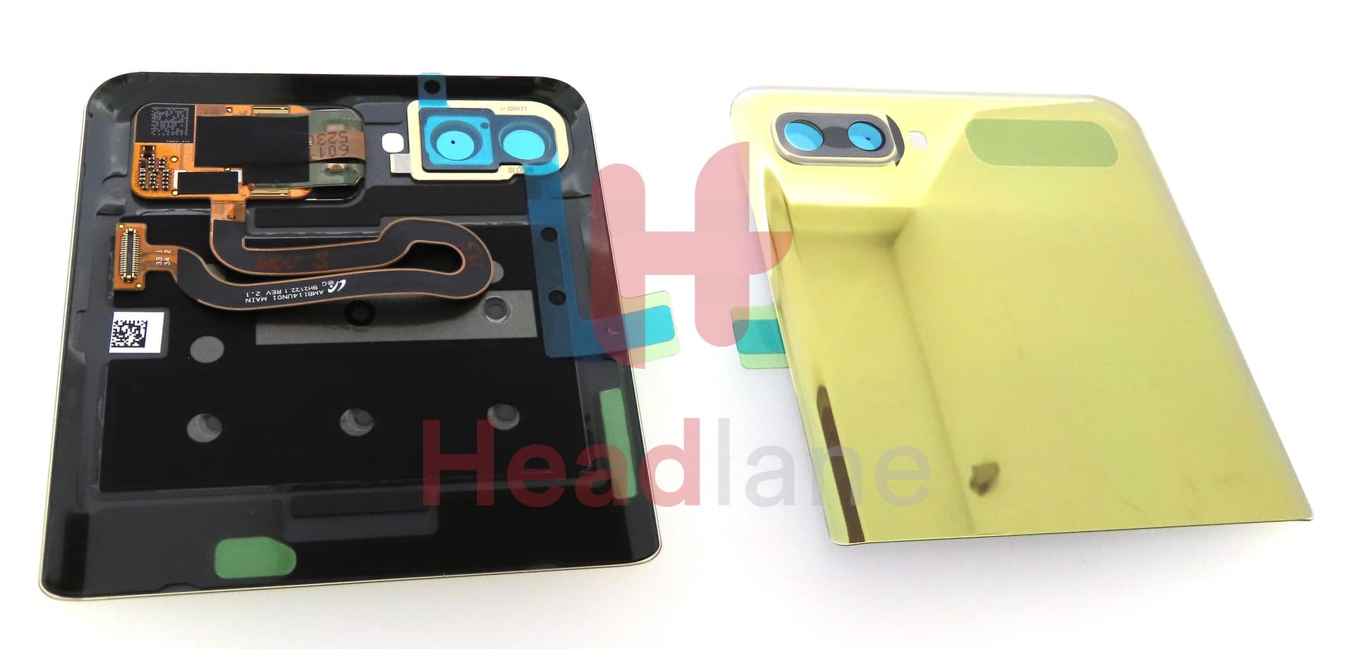 Samsung SM-F700 Galaxy Z Flip Outer LCD Display / Screen - Gold - view 3