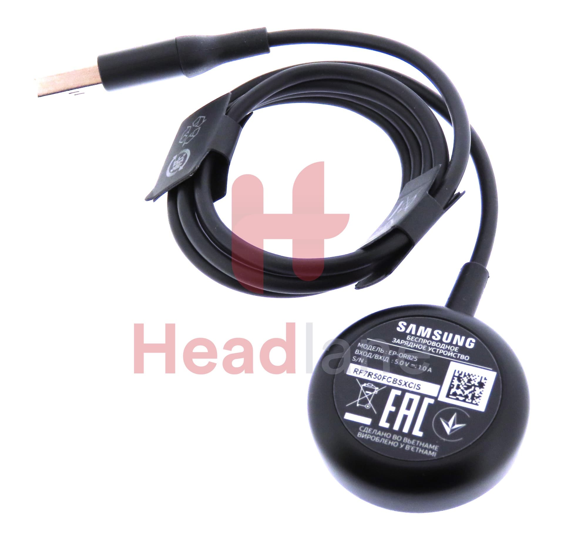 Samsung SM-R825 Galaxy Watch Active2 Wireless Charger EP-OR825 - Black - view 2