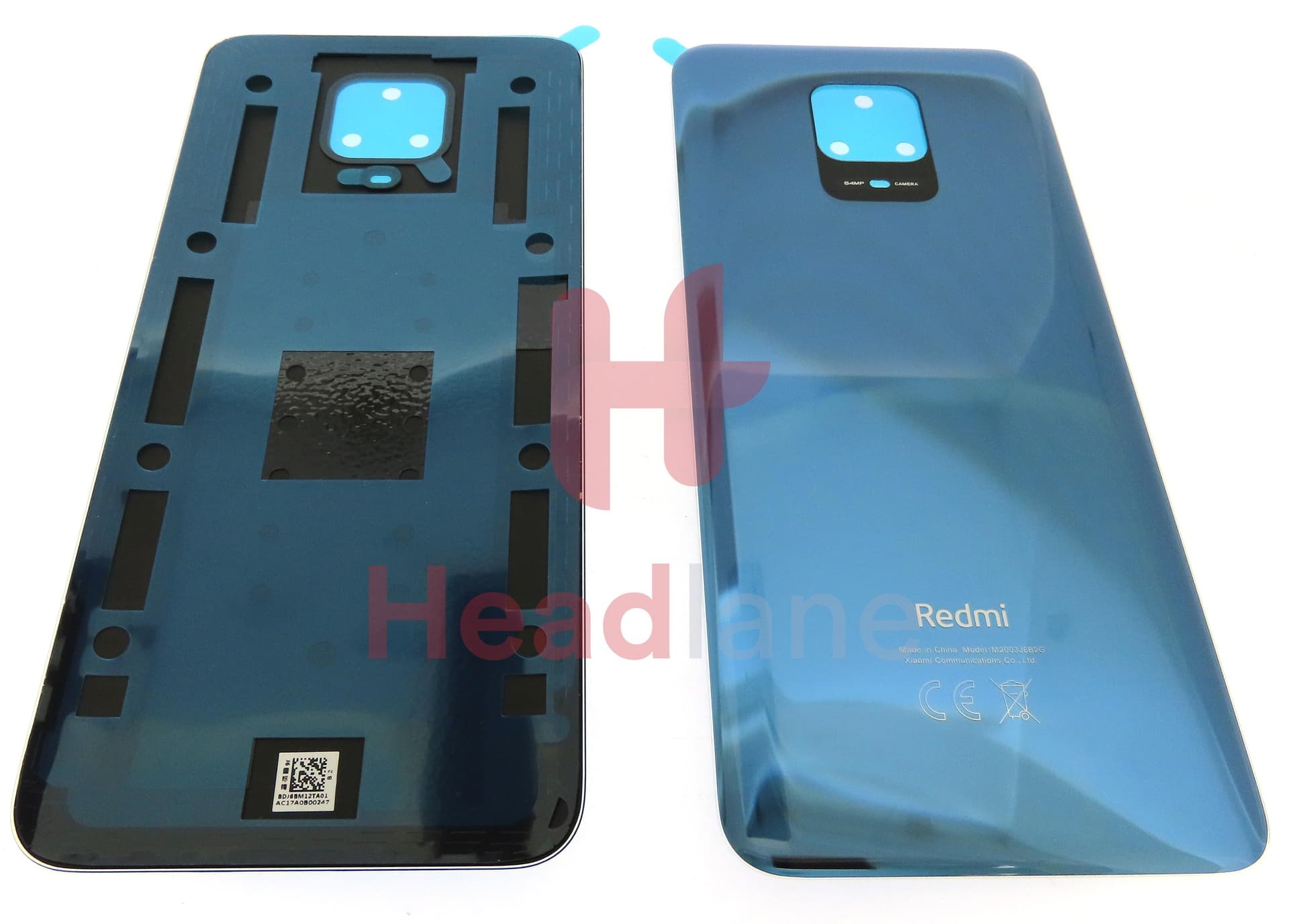 Xiaomi Redmi Note 9 Pro Back / Battery Cover - Black - view 3