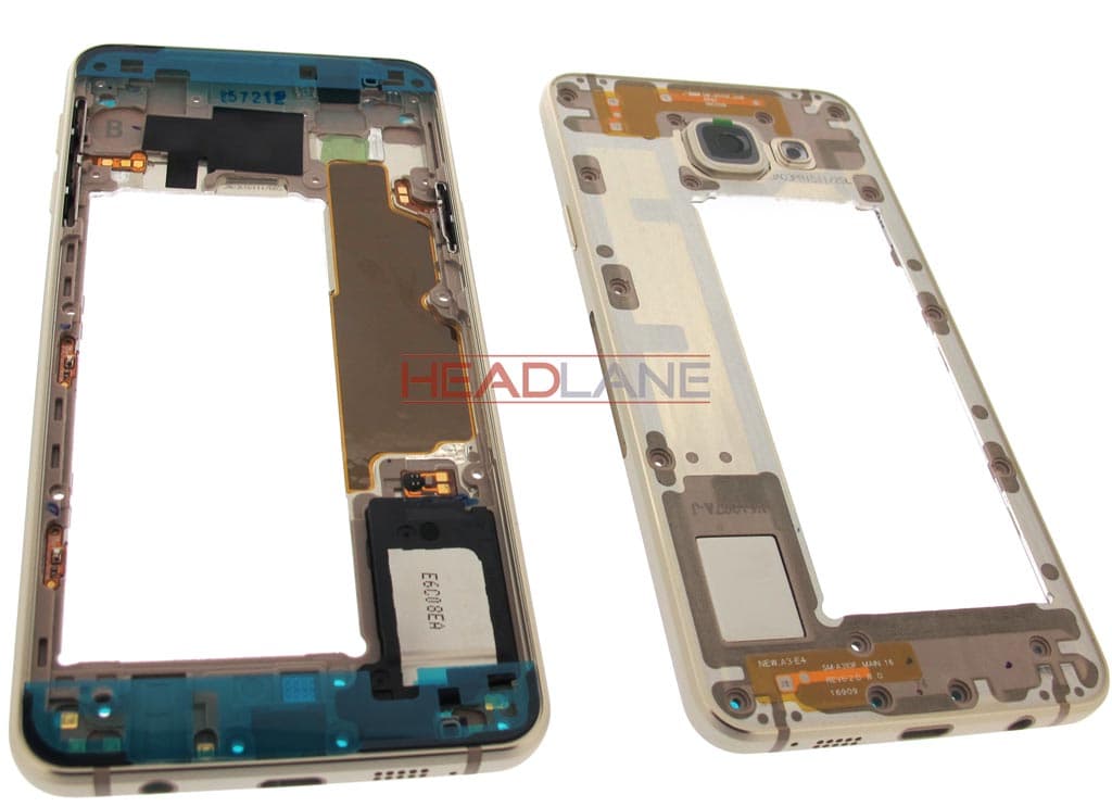 Samsung SM-A310 Galaxy A3 (2016) Middle Cover Chassis - Gold - view 2