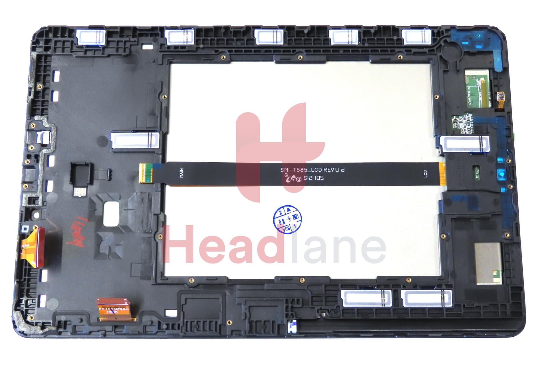 Samsung SM-P580 / SM-P585 Galaxy Tab A 10.1 (2016) LCD Display / Screen + Touch - Black - view 3