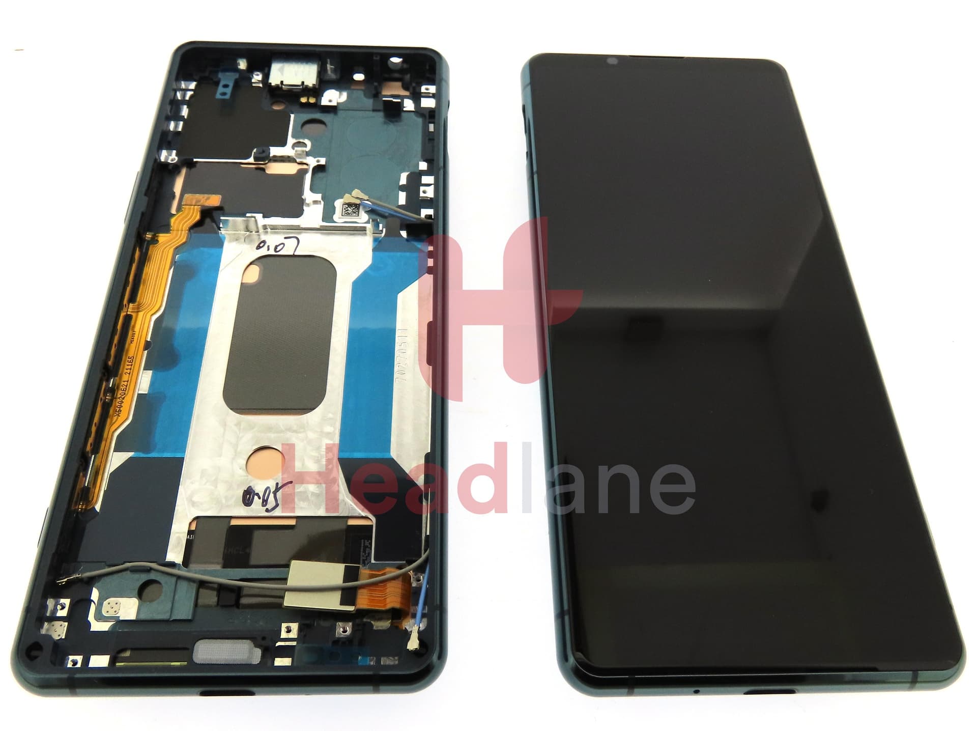 Sony XQ-BQ52 Xperia 5 III LCD Display / Screen + Touch - Green - view 3