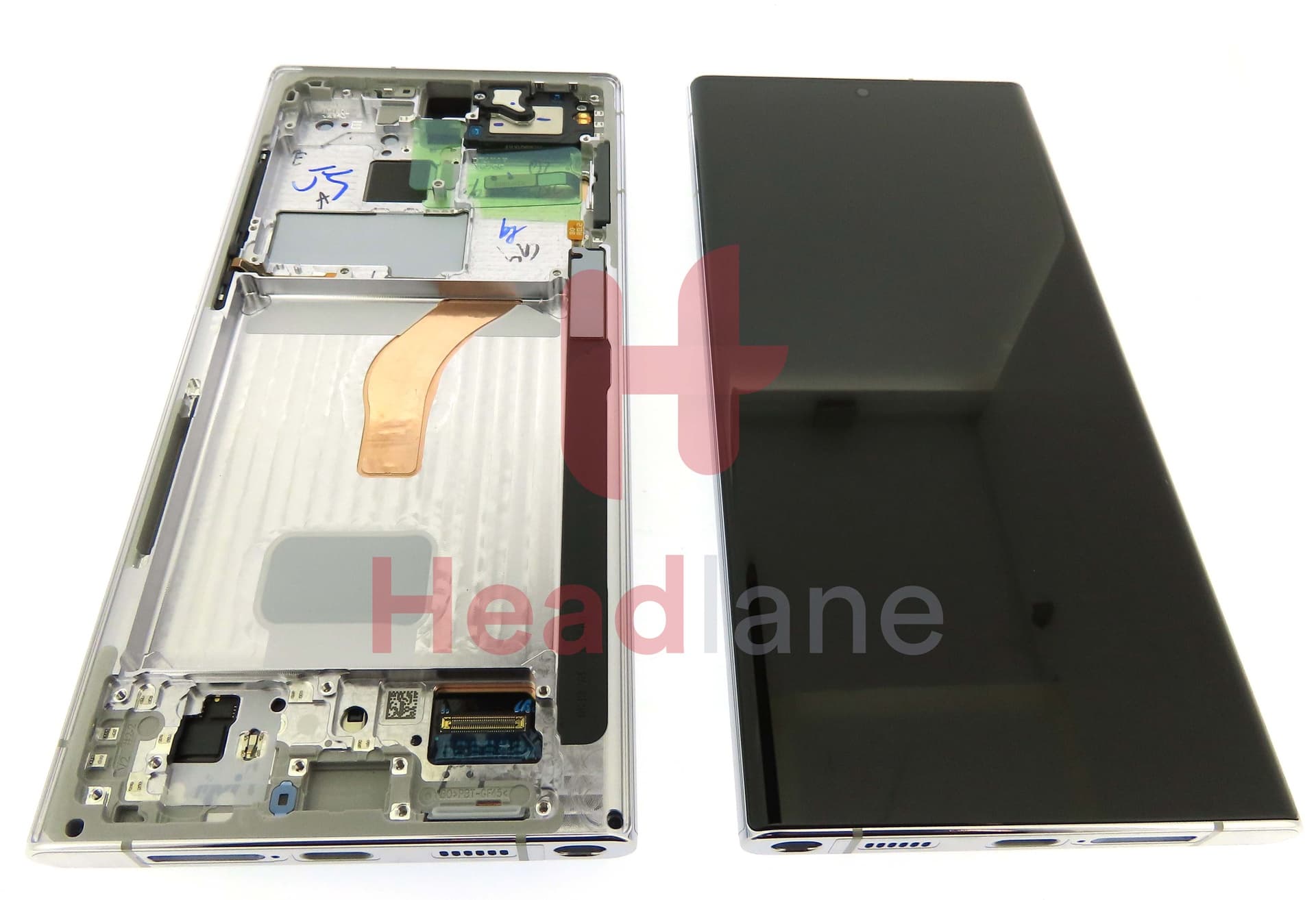 Samsung SM-S908 Galaxy S22 Ultra LCD Display / Screen + Touch - Phantom White - view 3